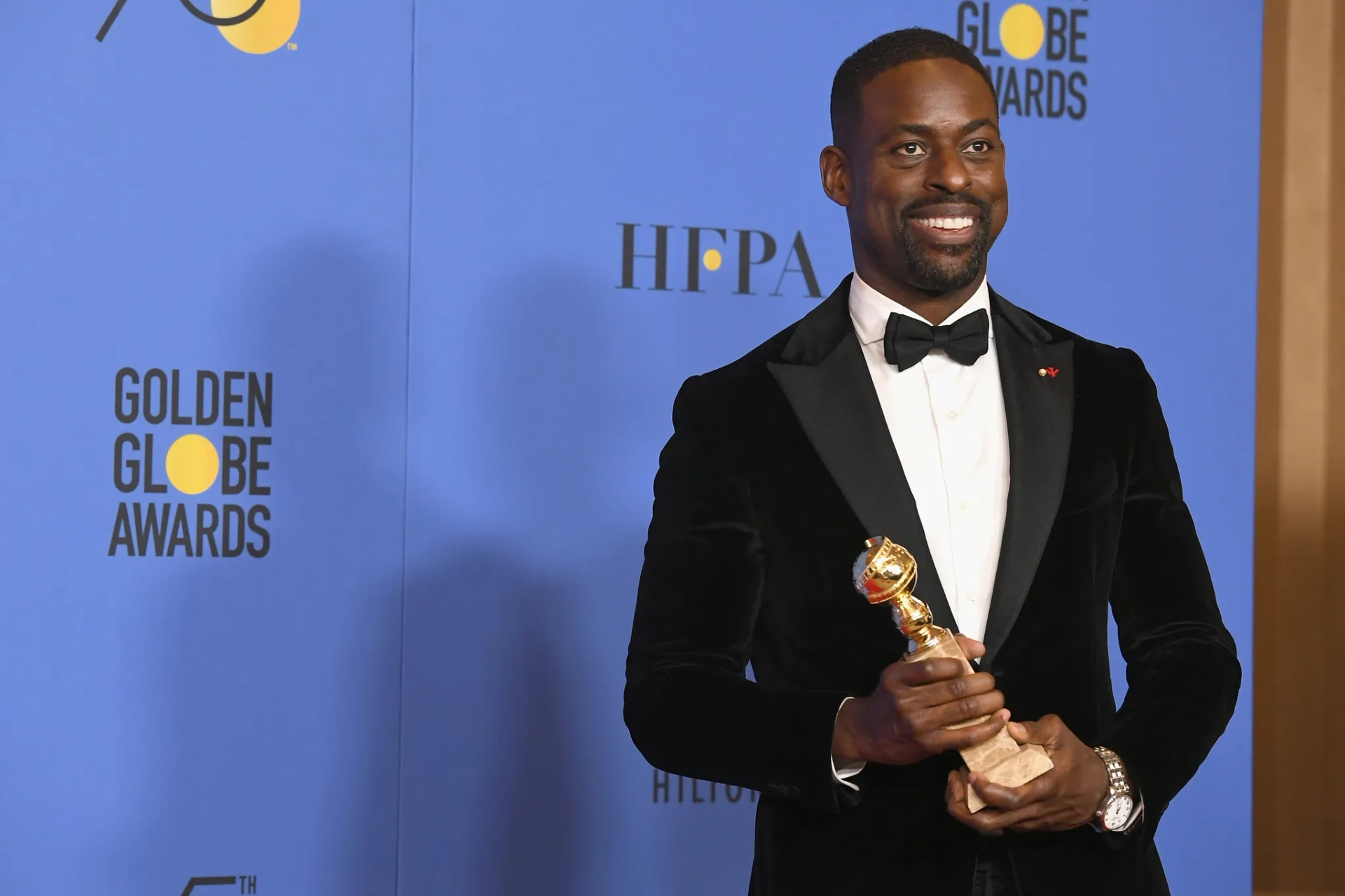 Sterling K. Brown at an event for 75th Golden Globe Awards (2018)