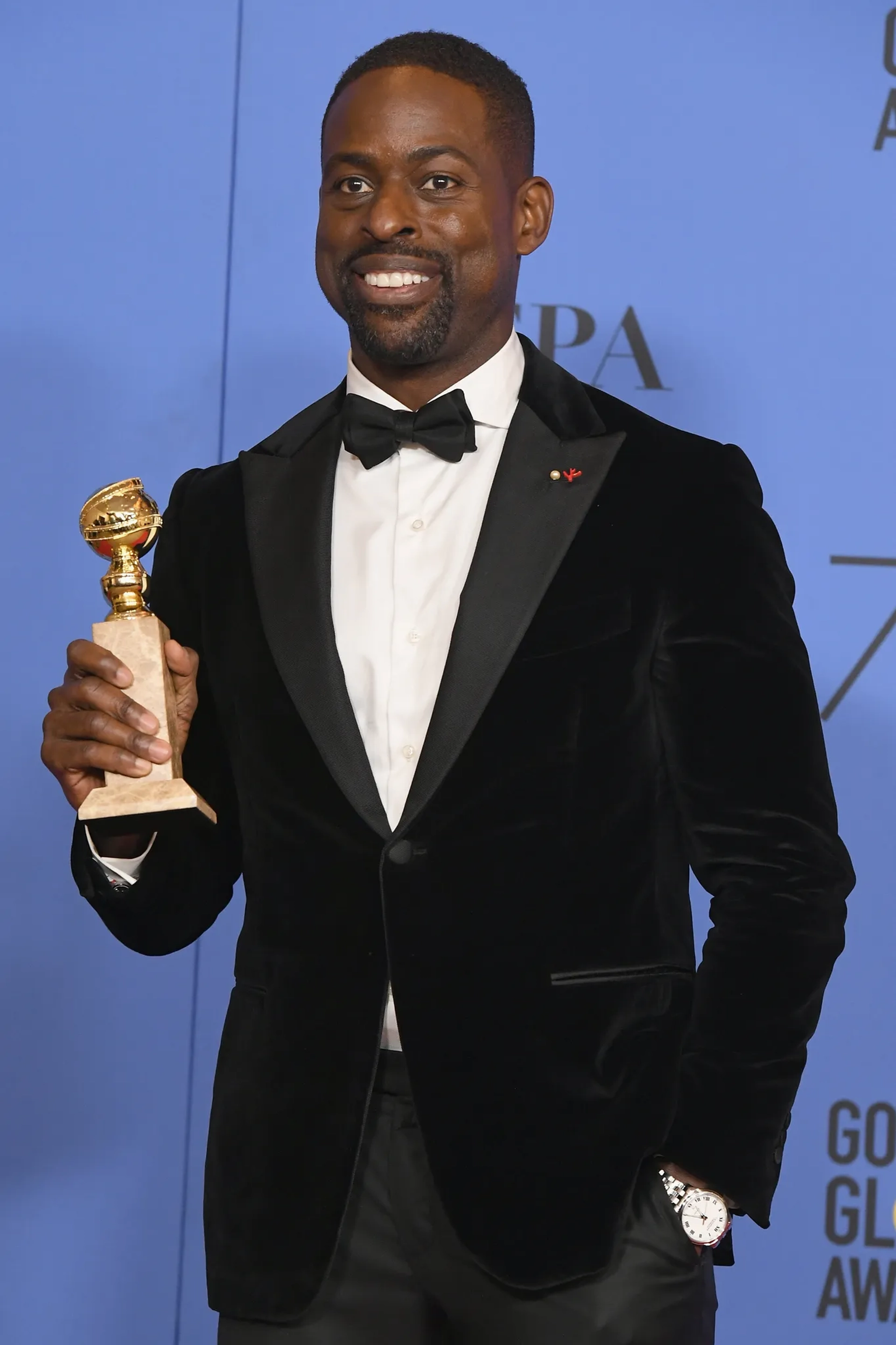 Sterling K. Brown at an event for 75th Golden Globe Awards (2018)