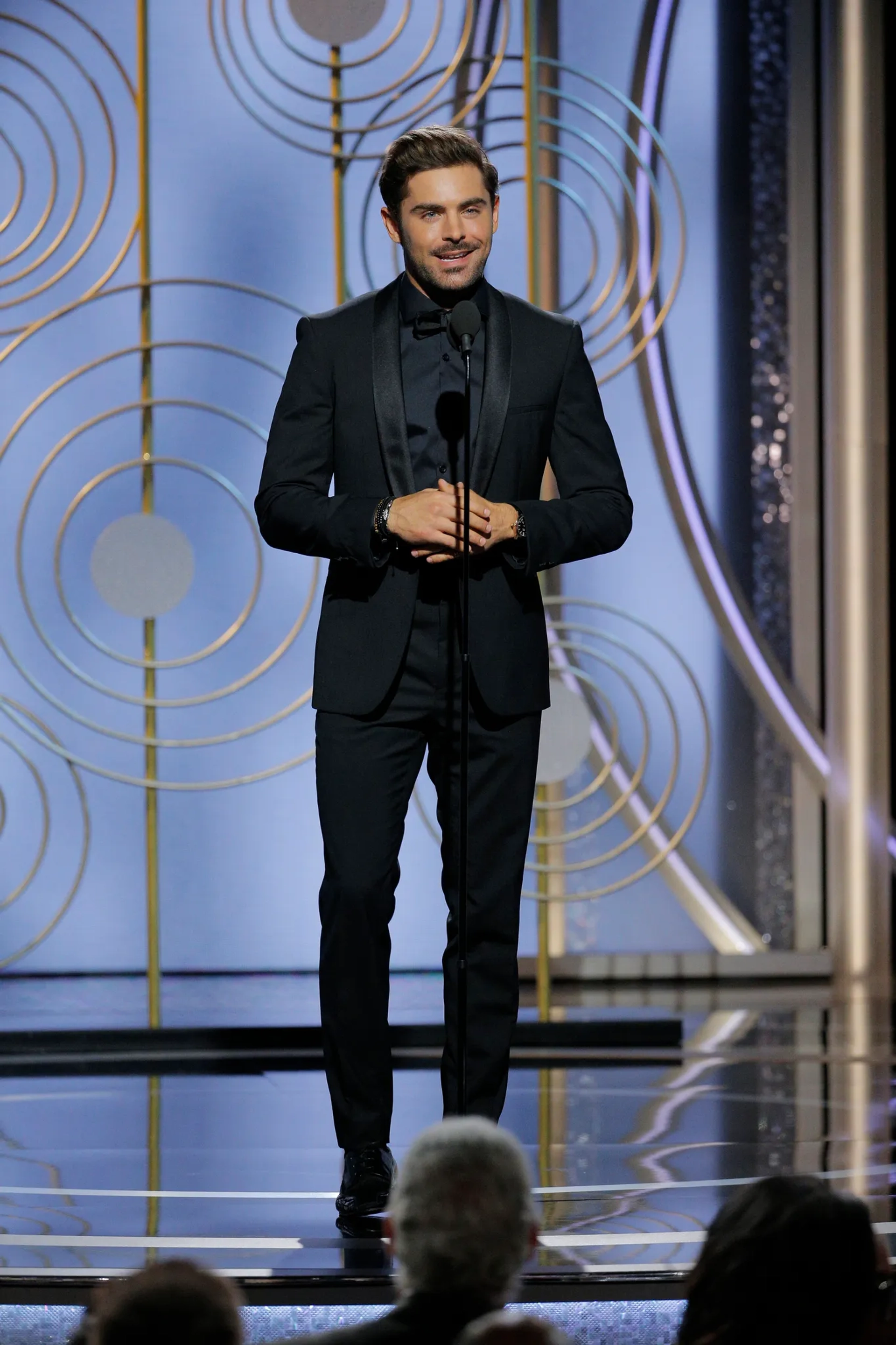 Zac Efron at an event for 75th Golden Globe Awards (2018)