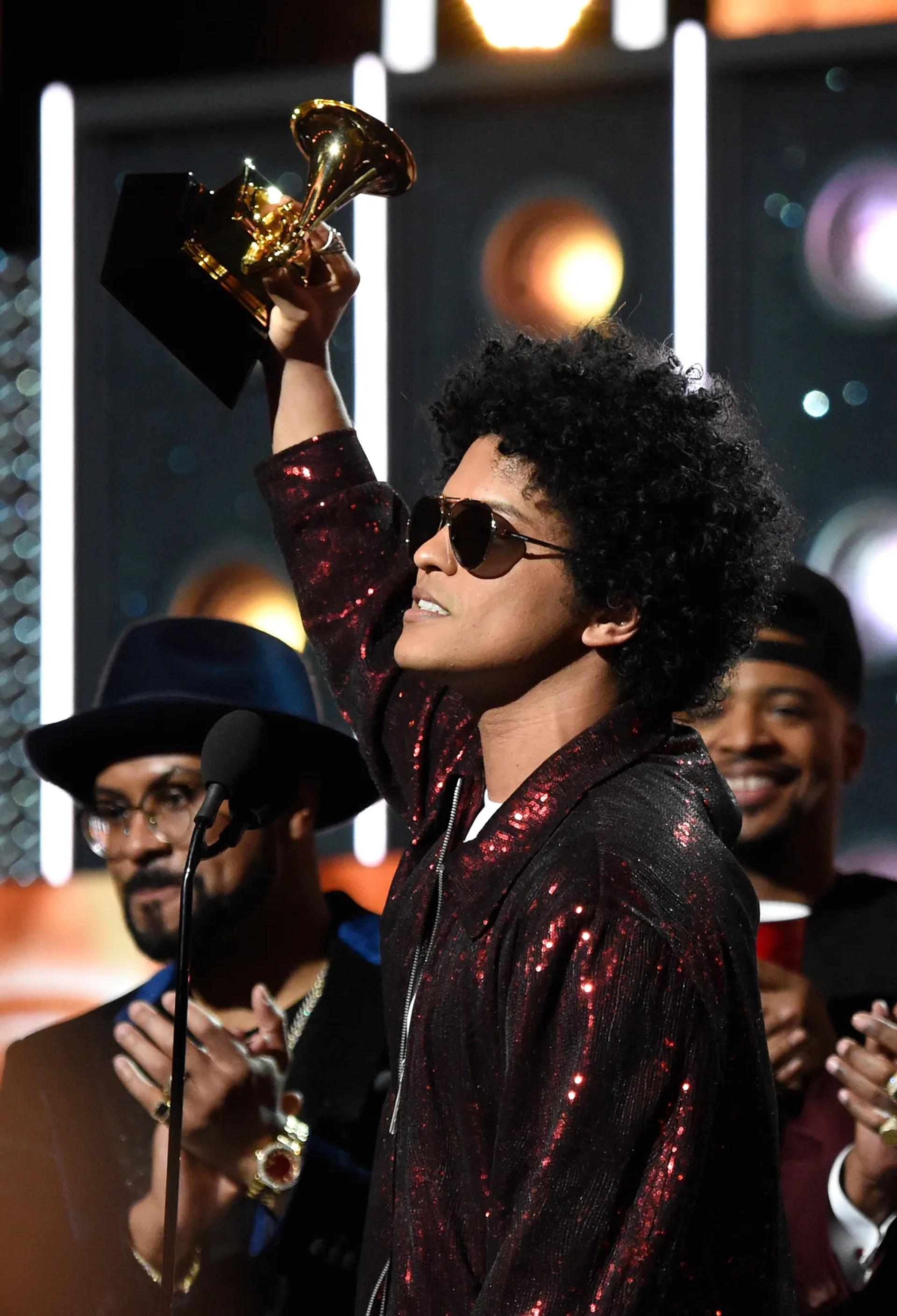 Bruno Mars at an event for The 60th Annual Grammy Awards (2018)