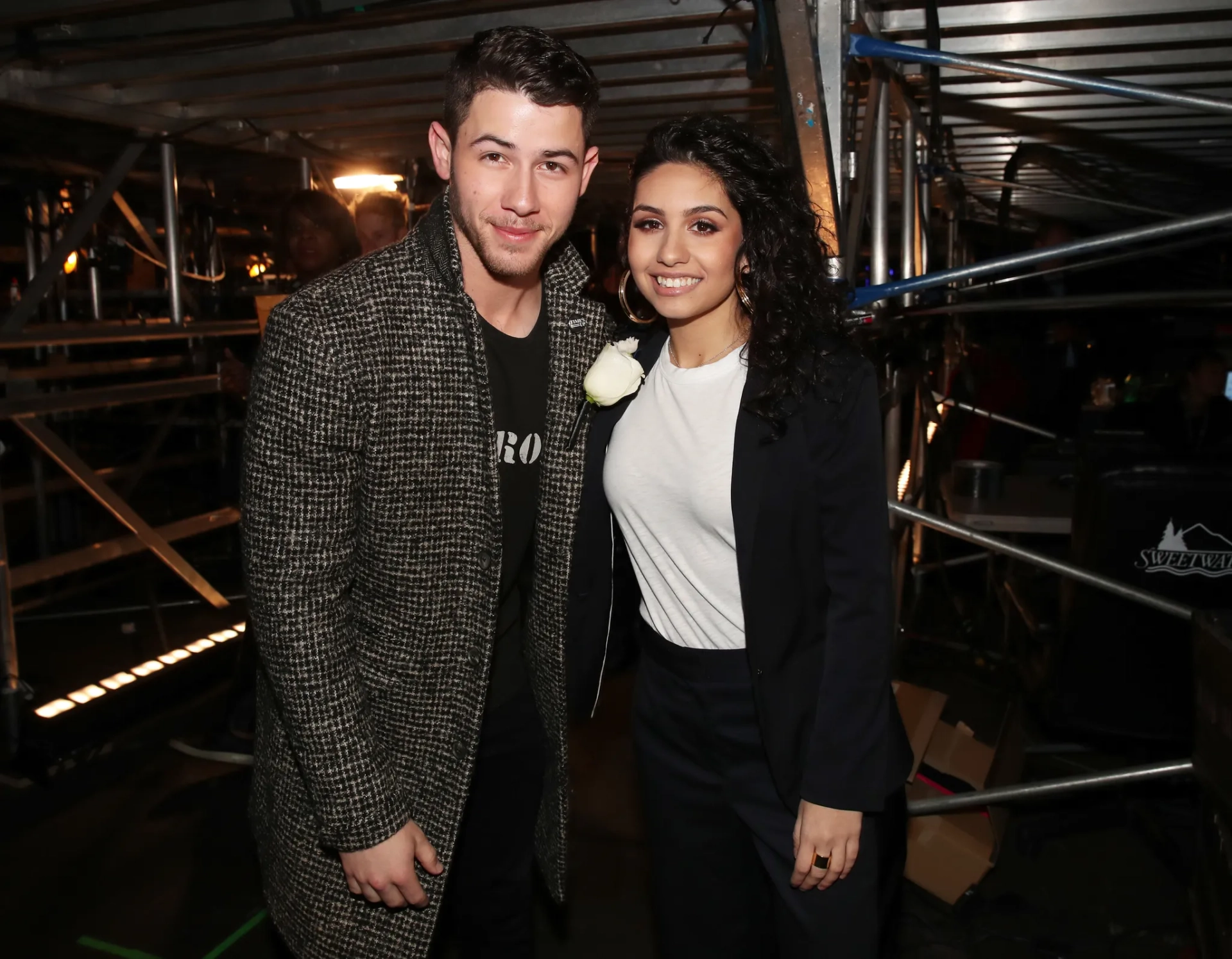 Nick Jonas and Alessia Cara at an event for The 60th Annual Grammy Awards (2018)