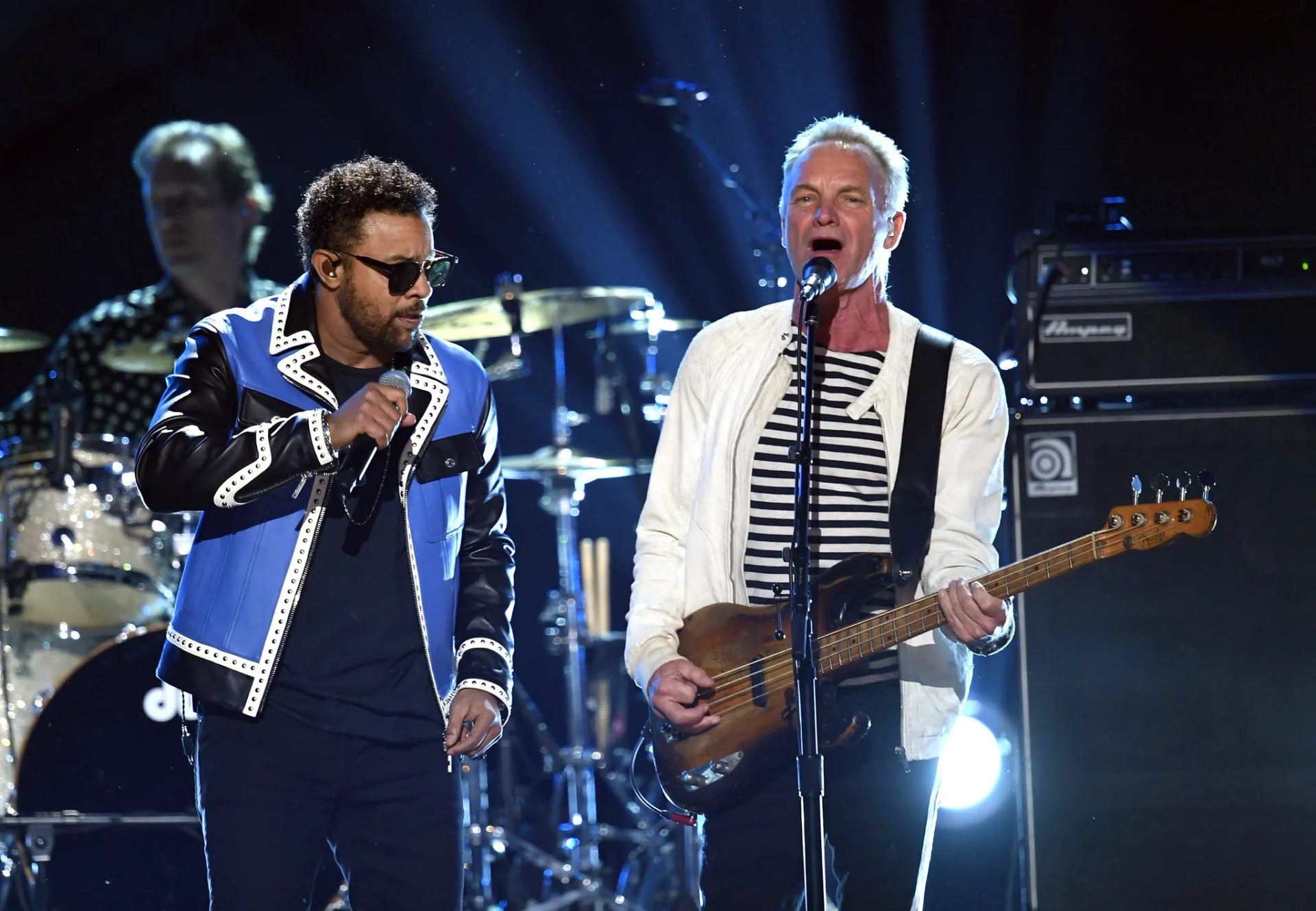 Sting and Shaggy at an event for The 60th Annual Grammy Awards (2018)