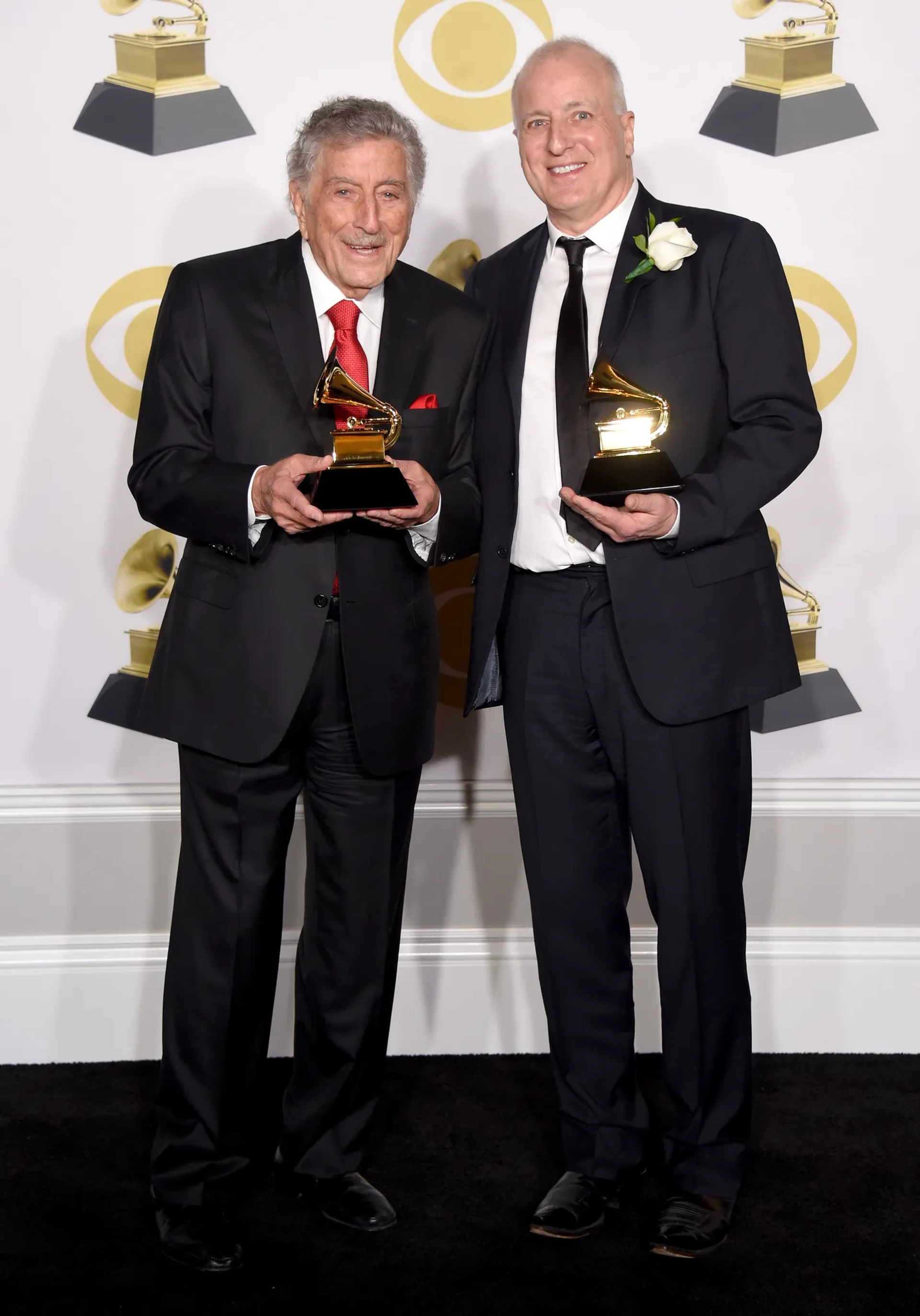 Tony Bennett and Dae Bennett at an event for The 60th Annual Grammy Awards (2018)