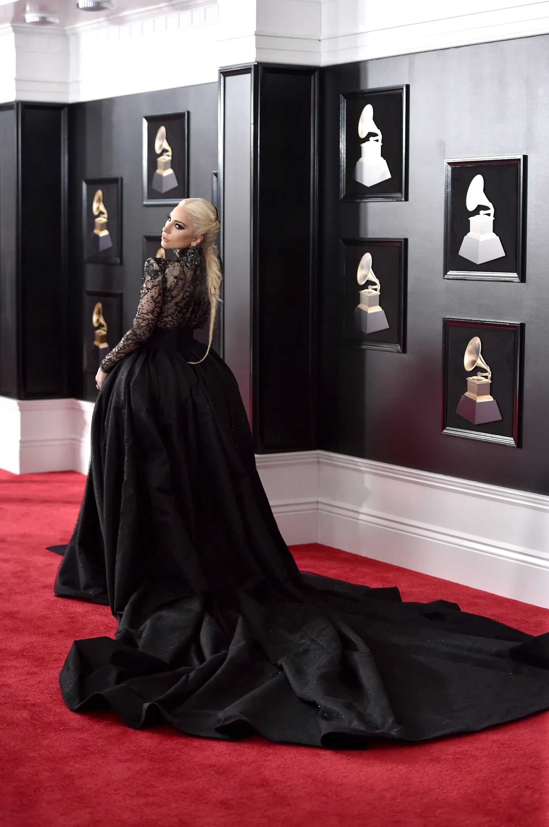 Lady Gaga at an event for The 60th Annual Grammy Awards (2018)