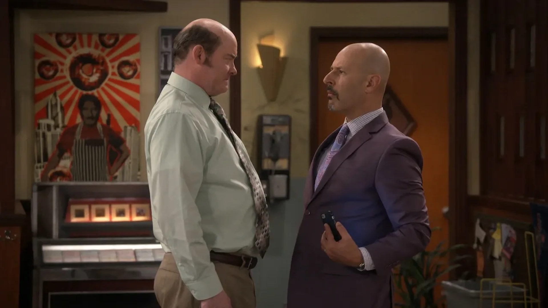 Maz Jobrani and David Koechner in Superior Donuts (2017)