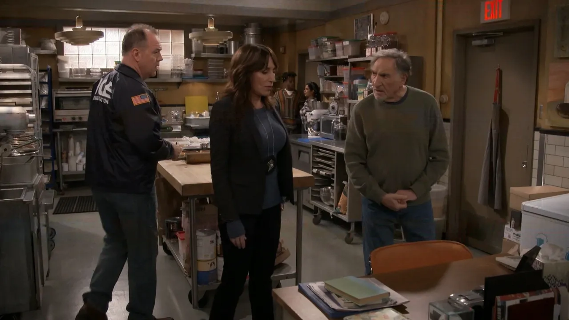 Katey Sagal, Rob Nagle, and Jermaine Fowler in Superior Donuts (2017)