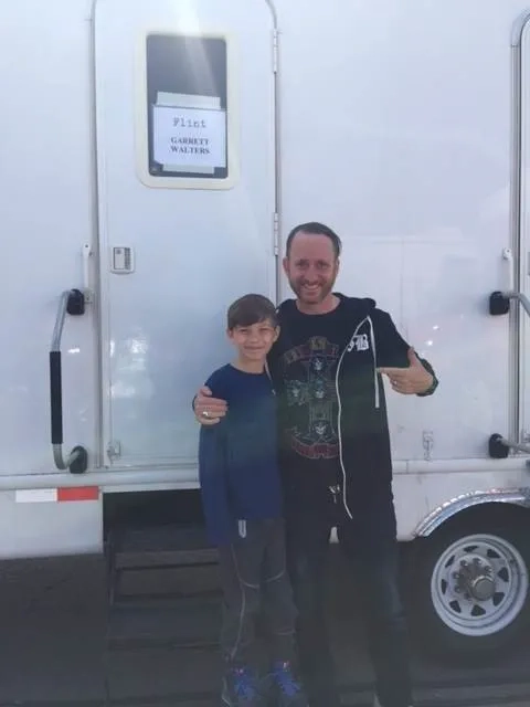Lucas & Christian Potenza on the set of Flint