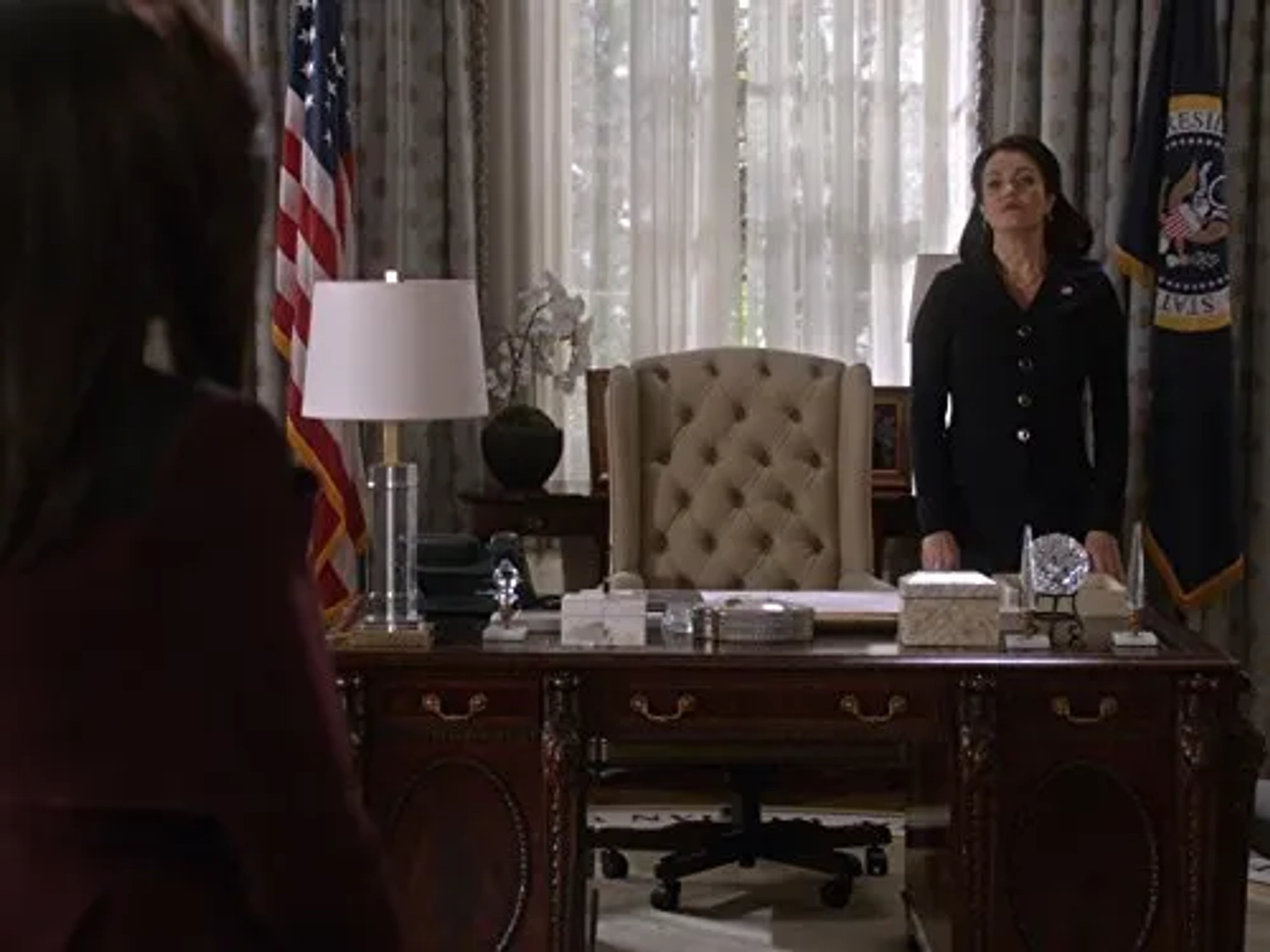 Kerry Washington and Bellamy Young in Scandal (2012)