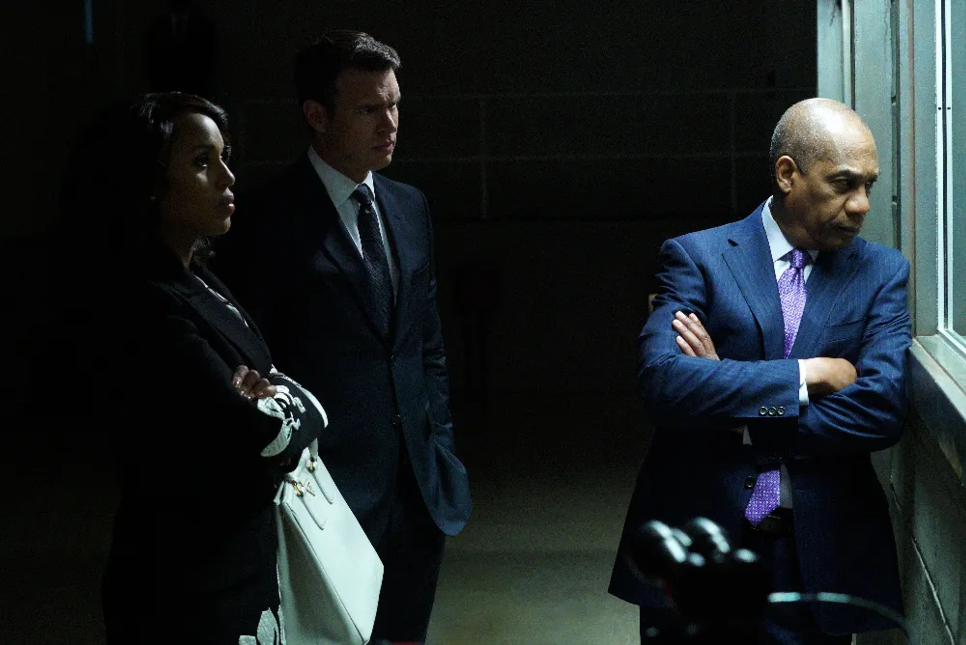 Scott Foley, Joe Morton, and Kerry Washington in Scandal (2012)