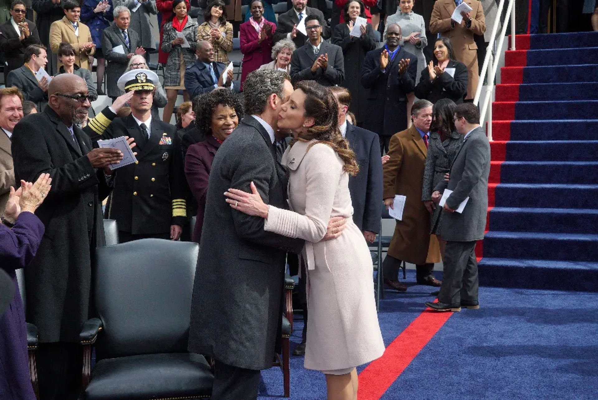 Tony Goldwyn and Tessie Santiago in Scandal (2012)