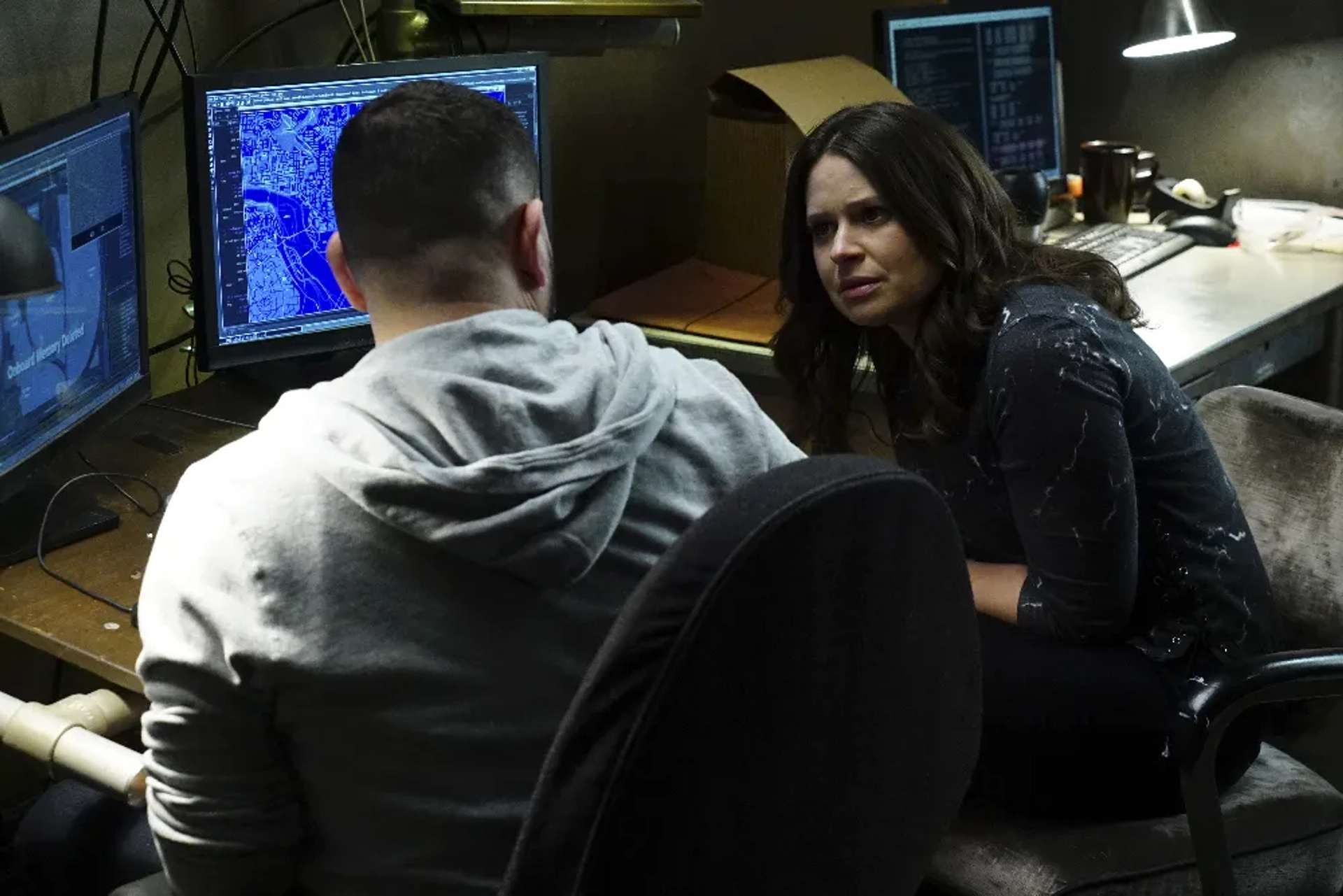 Guillermo Diaz and Katie Lowes in Scandal (2012)