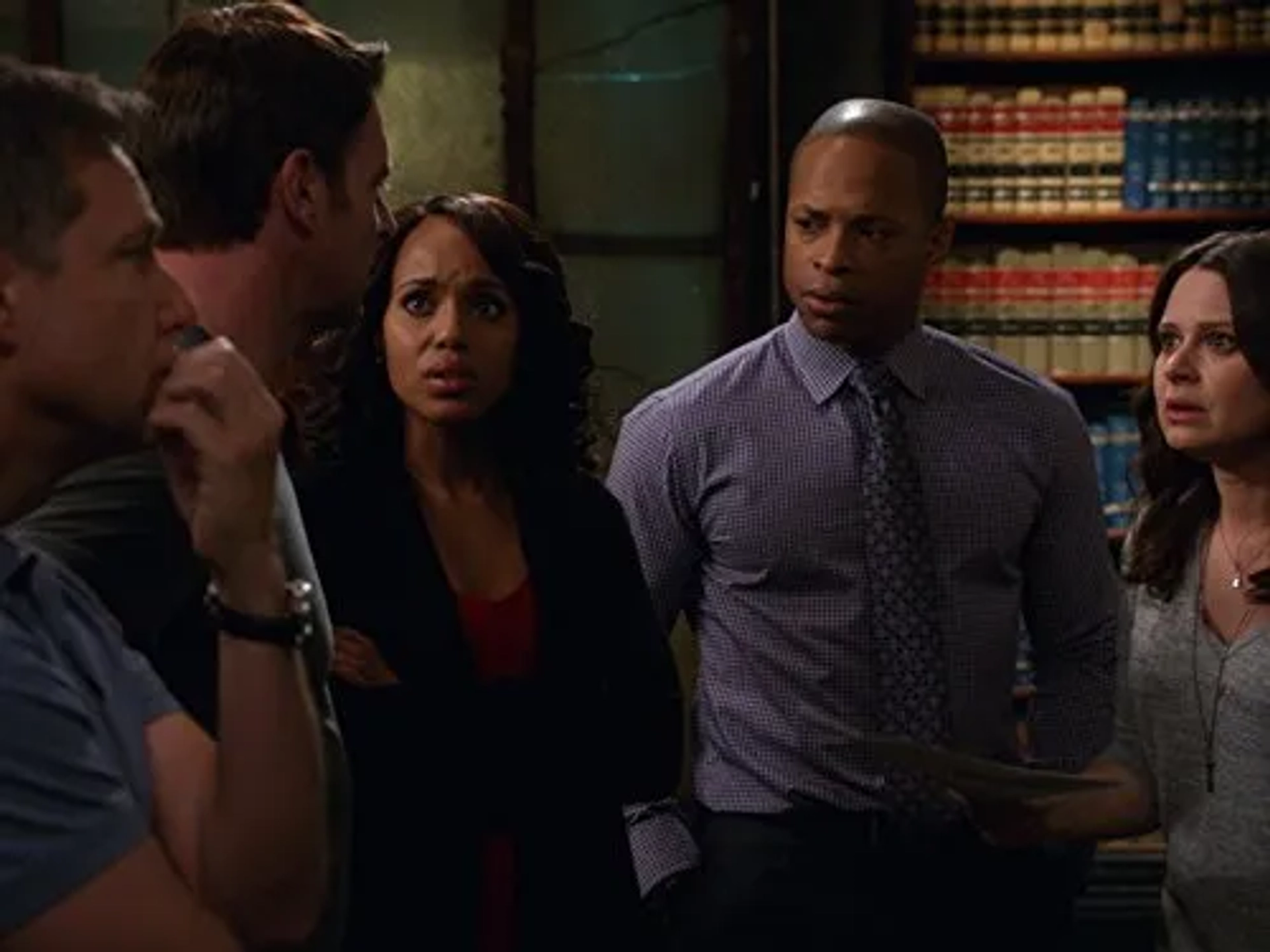 Scott Foley, George Newbern, Kerry Washington, Katie Lowes, and Cornelius Smith Jr. in Scandal (2012)