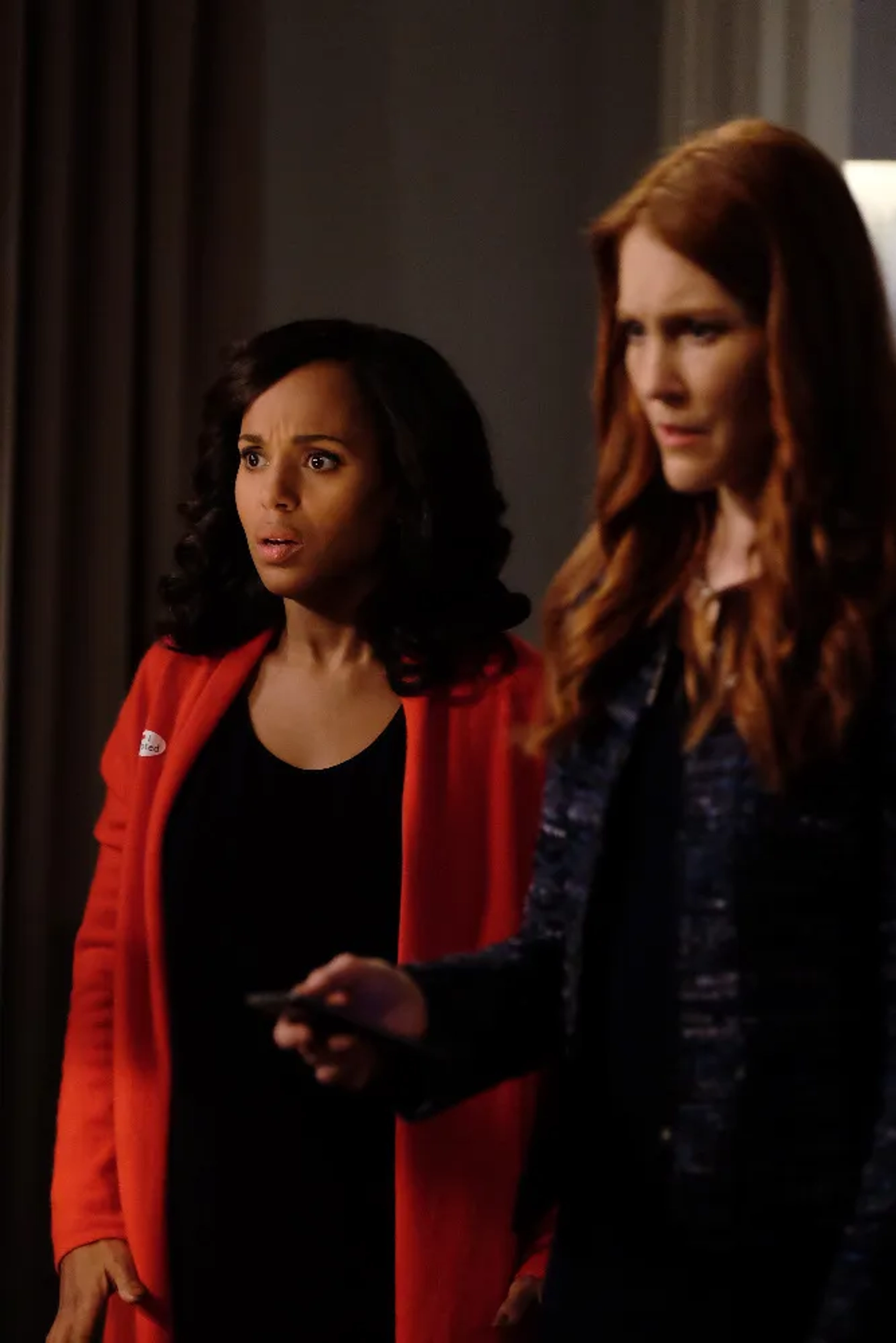 Kerry Washington and Darby Stanchfield in Scandal (2012)