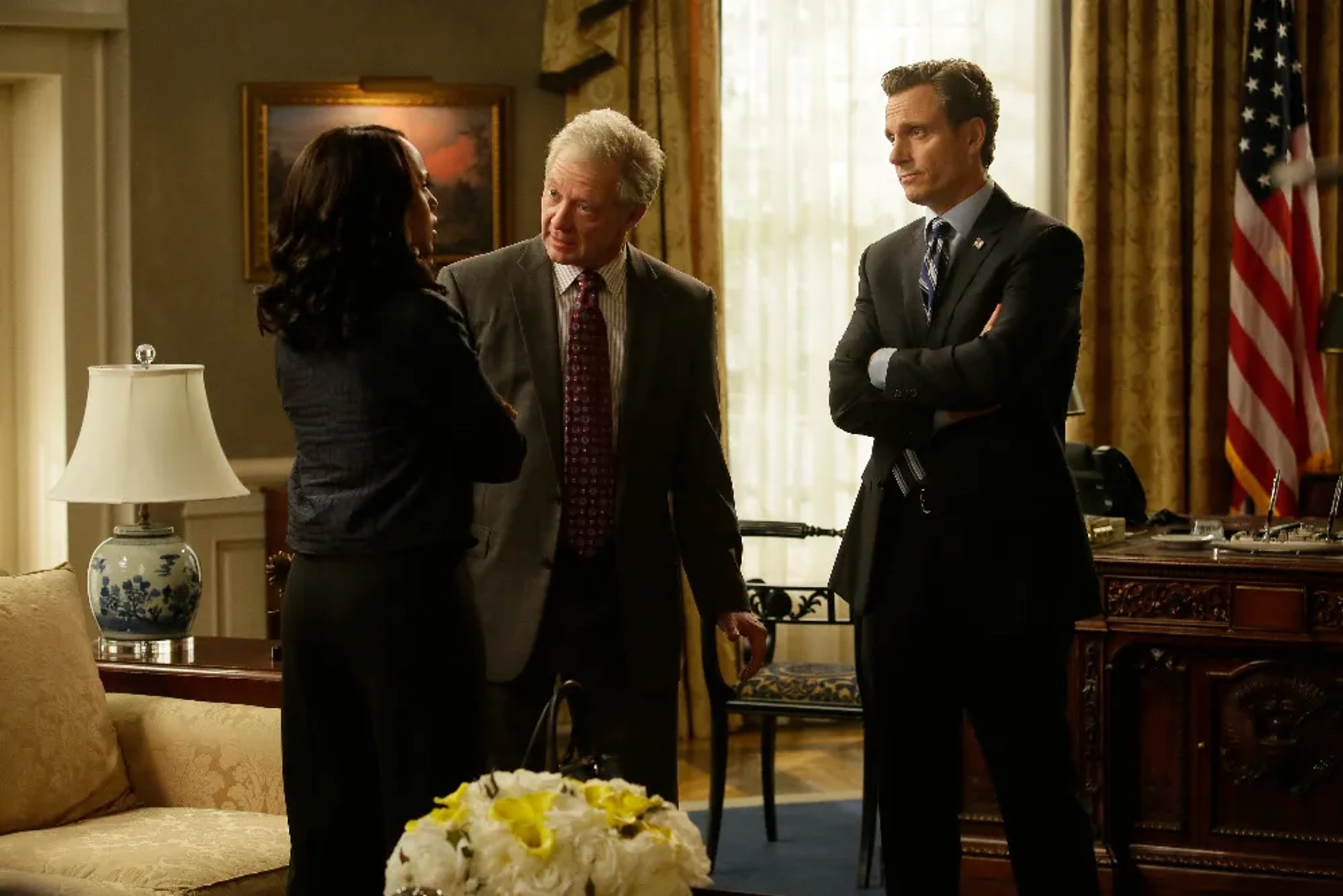 Tony Goldwyn, Jeff Perry, and Kerry Washington in Scandal (2012)