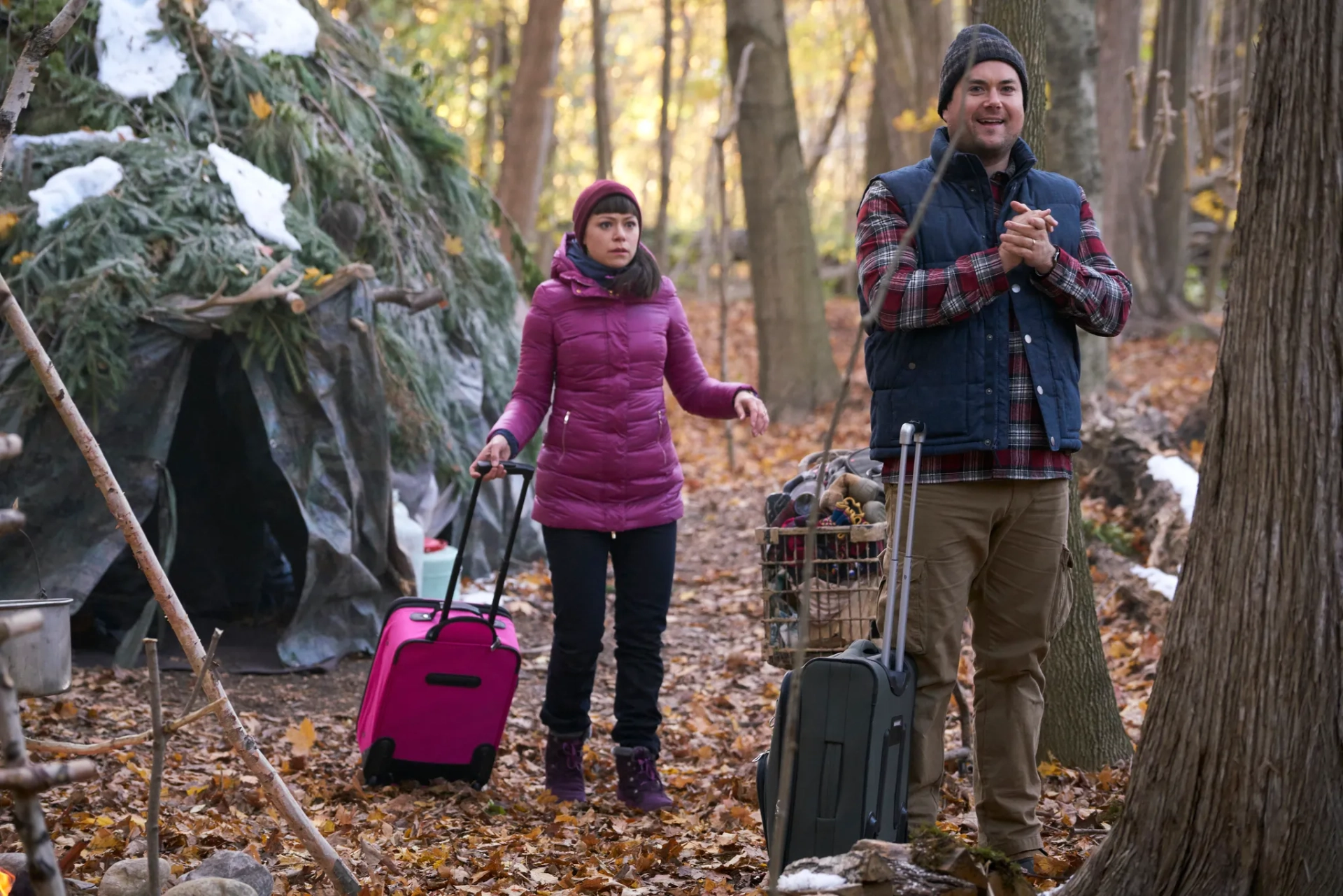 Tatiana Maslany and Kristian Bruun in Orphan Black (2013)