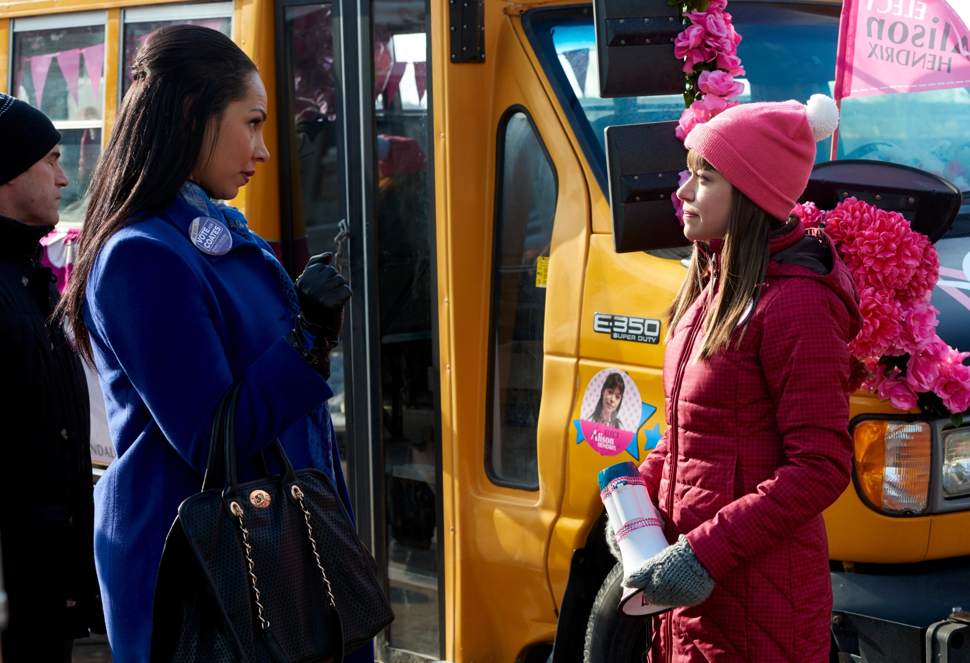 Amanda Brugel and Tatiana Maslany in Orphan Black (2013)