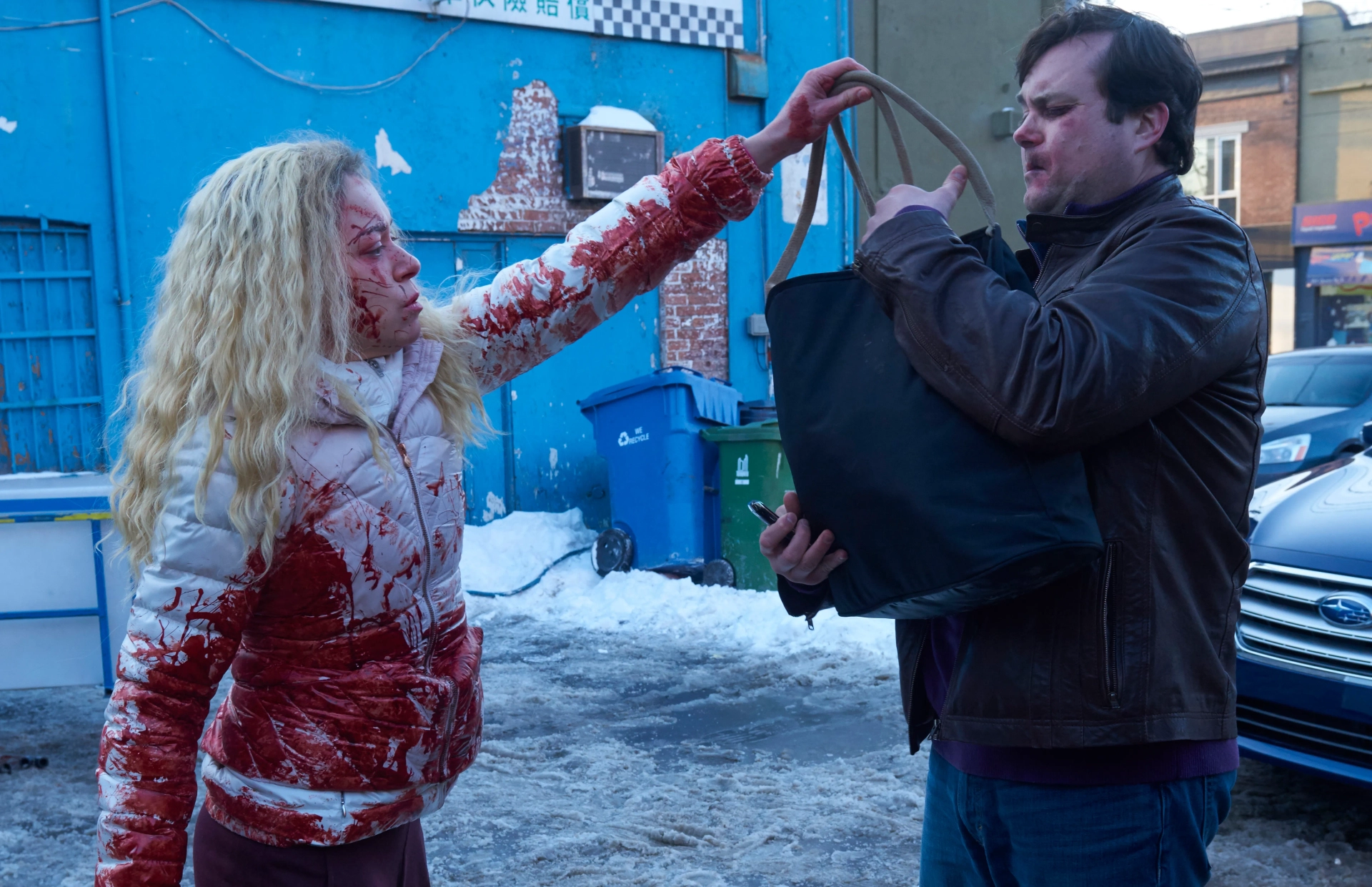 Tatiana Maslany and Kristian Bruun in Orphan Black (2013)