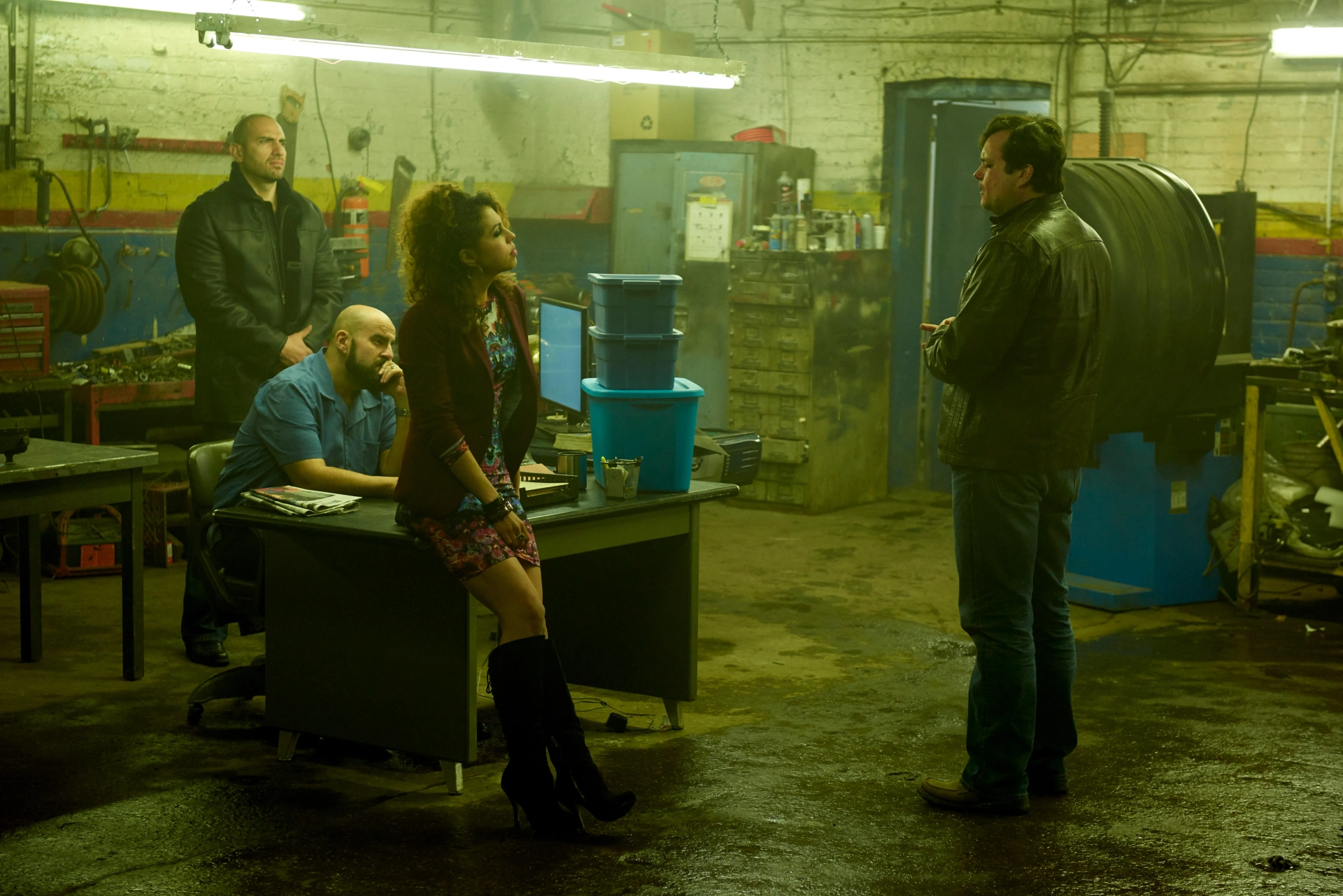 Kristian Bruun, Tony Cianchino, Jess Salgueiro, and David Vena in Orphan Black (2013)