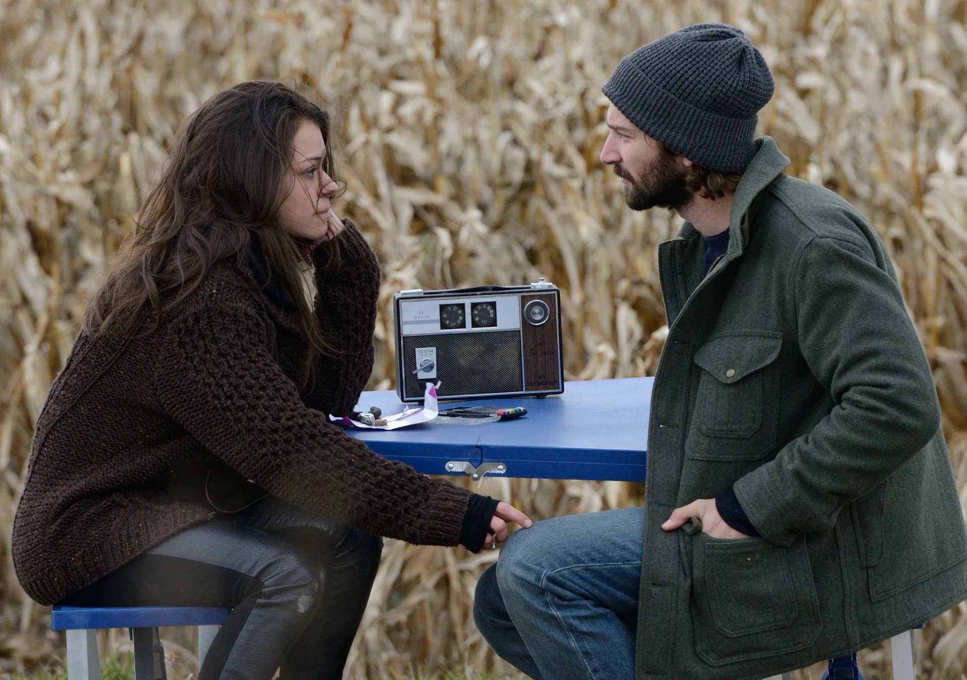 Michiel Huisman and Tatiana Maslany in Orphan Black (2013)