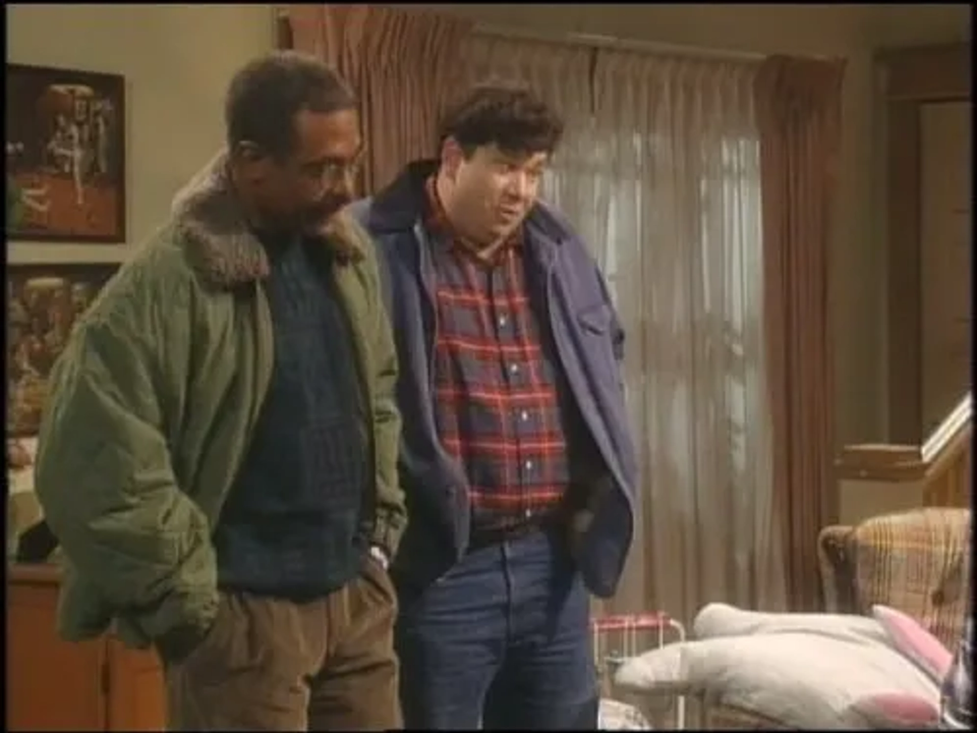 John McConnell and James Pickens Jr. in Roseanne (1988)