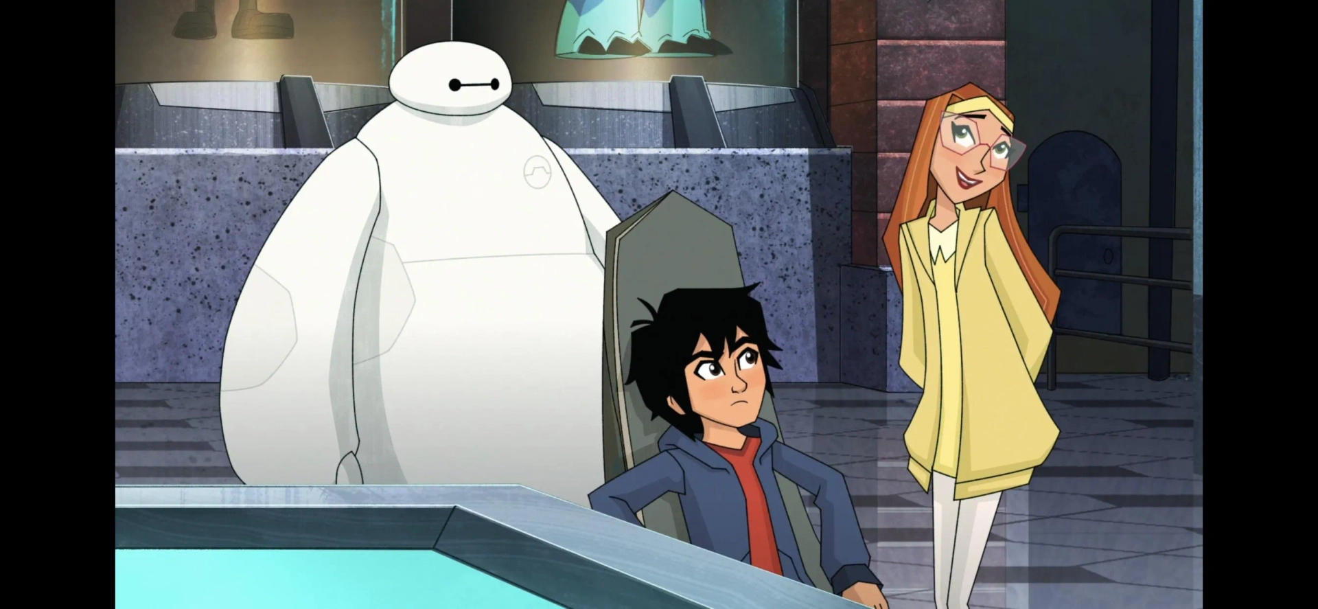 Scott Adsit, Genesis Rodriguez, and Ryan Potter in Big Hero 6: The Series: The New Nega-Globby/De-Based (2020)