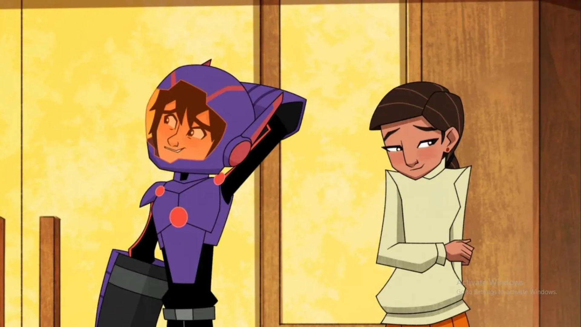 Haley Tju and Ryan Potter in Big Hero 6: The Series: A Friendly Face/Big Chibi 6 (2020)