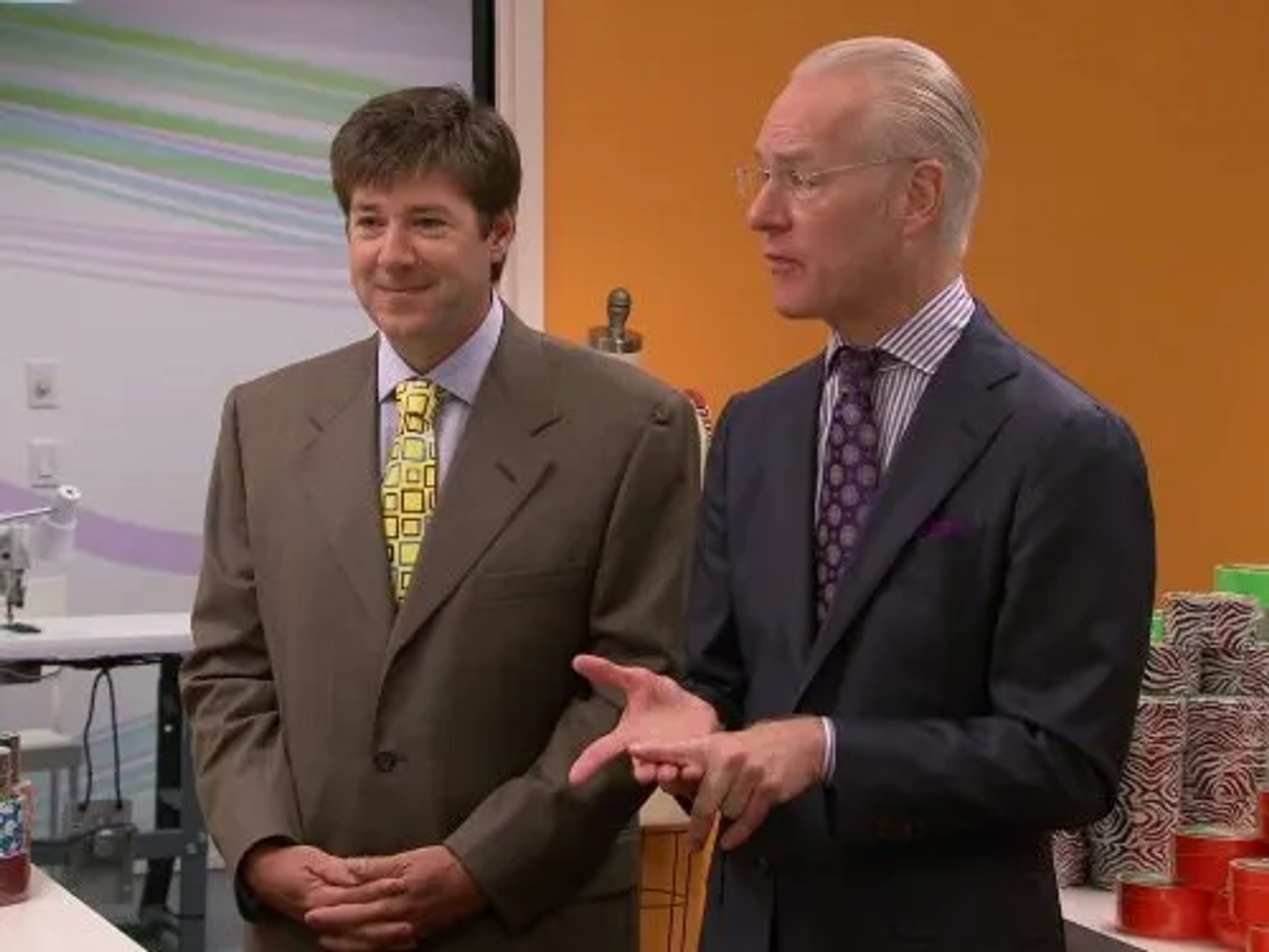 Tim Gunn and Bill Kahl in Project Runway (2004)