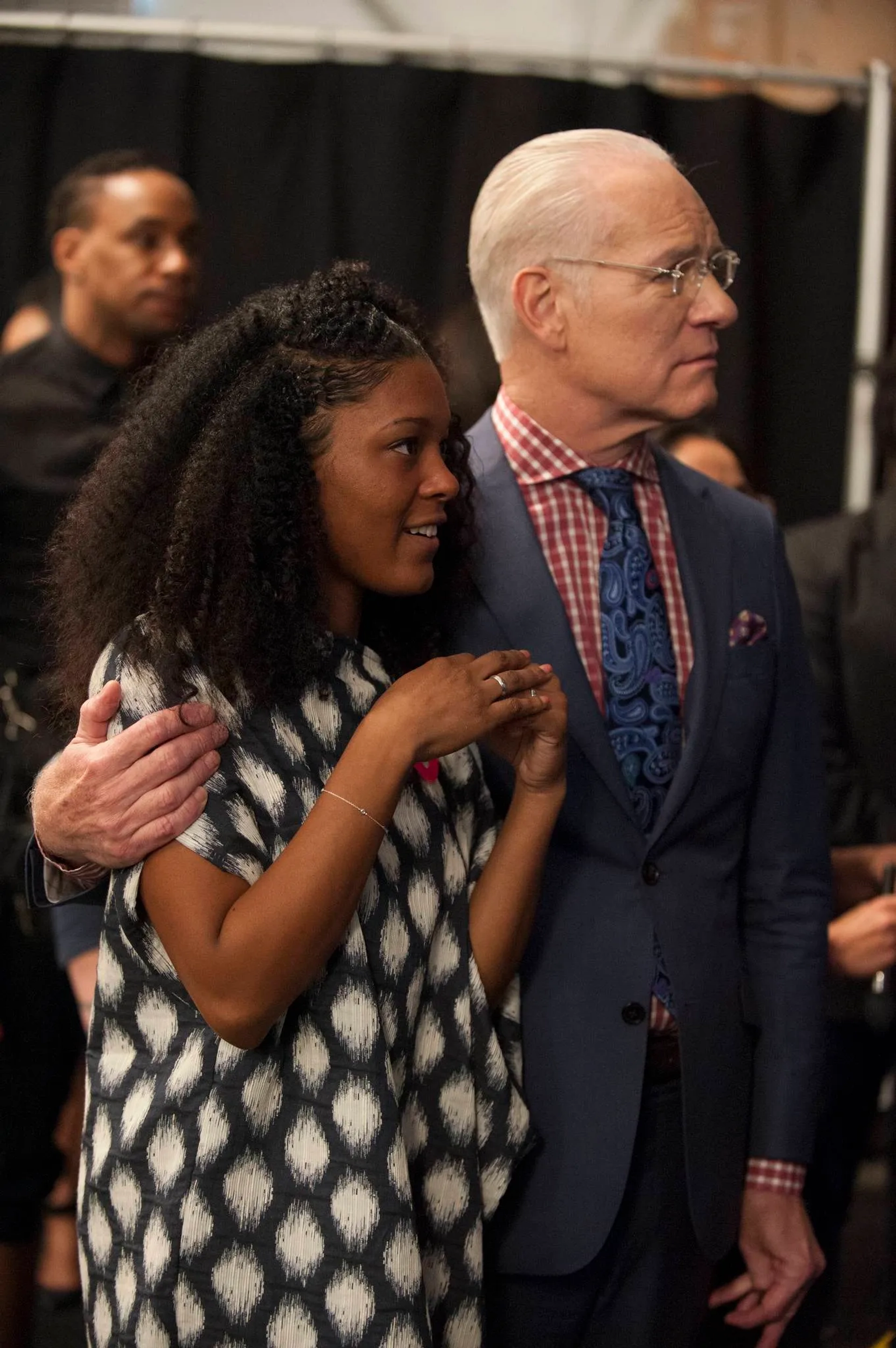 Tim Gunn and Dom Streater in Project Runway (2004)