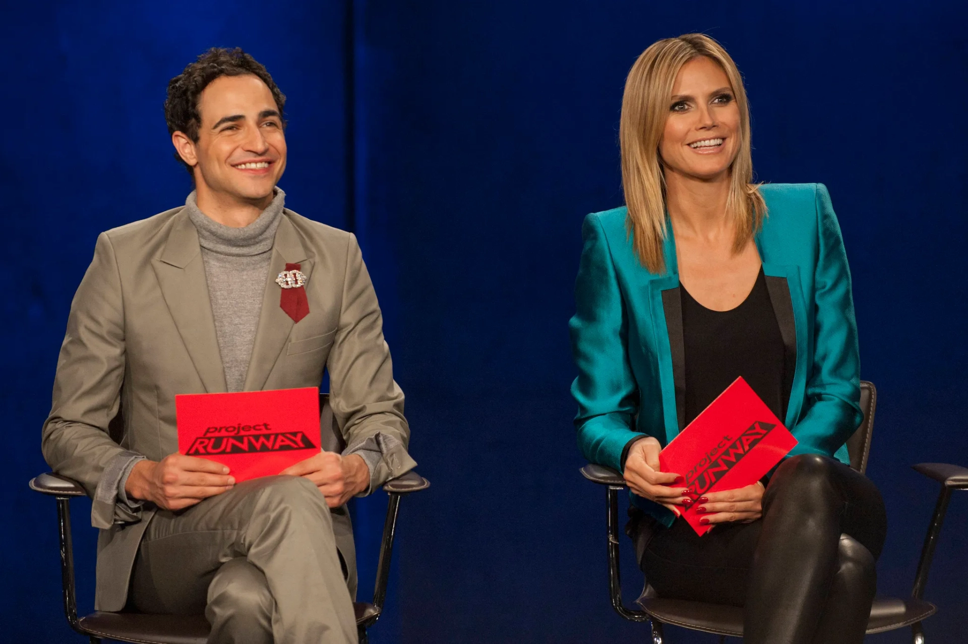 Heidi Klum and Zac Posen in Project Runway (2004)