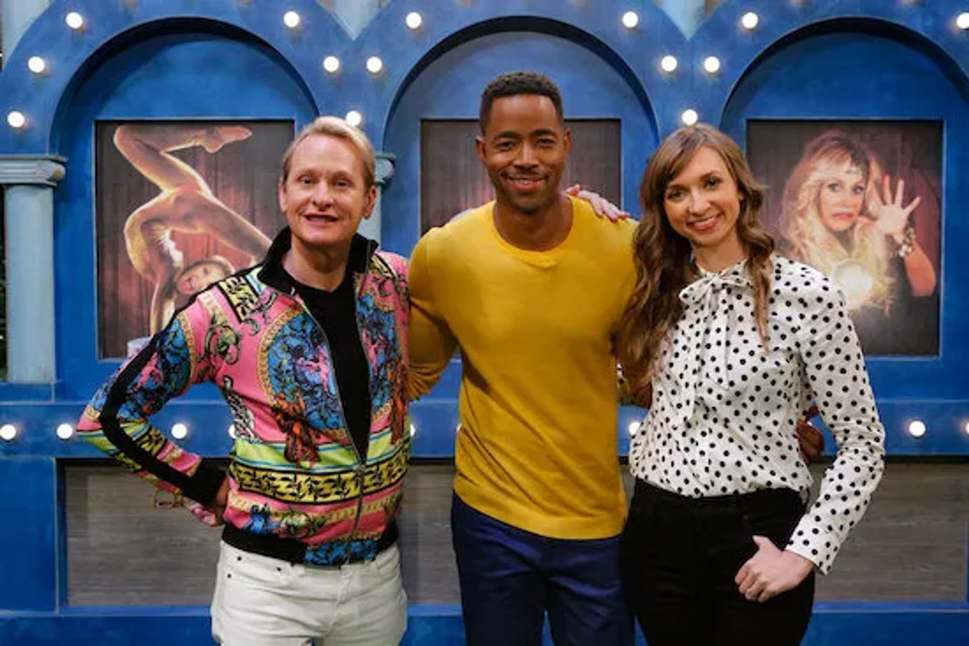 Jay Ellis, Carson Kressley, and Lauren Lapkus in Hollywood Game Night: 7 Seconds of Kressley (2020)