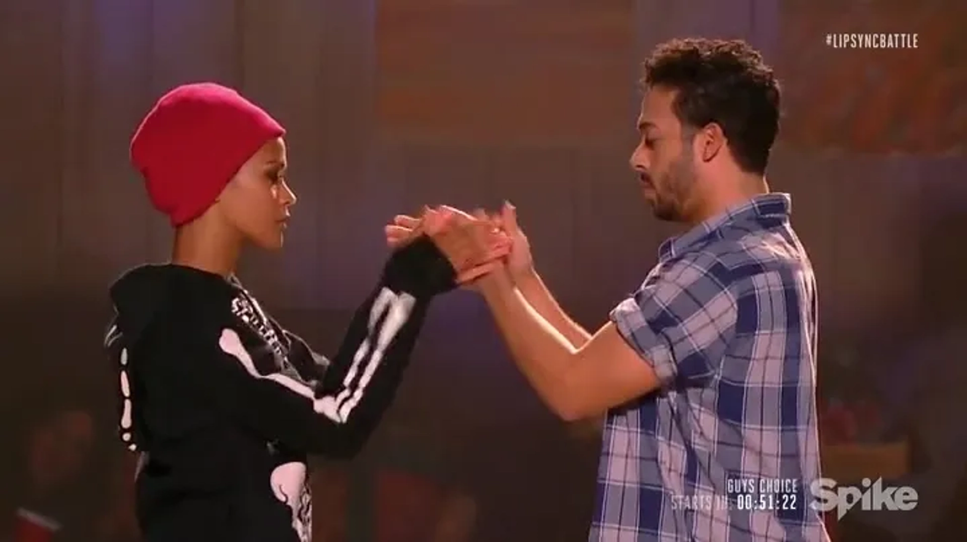 CJ Tyson and Zoe Saldana on Lip Sync Battle