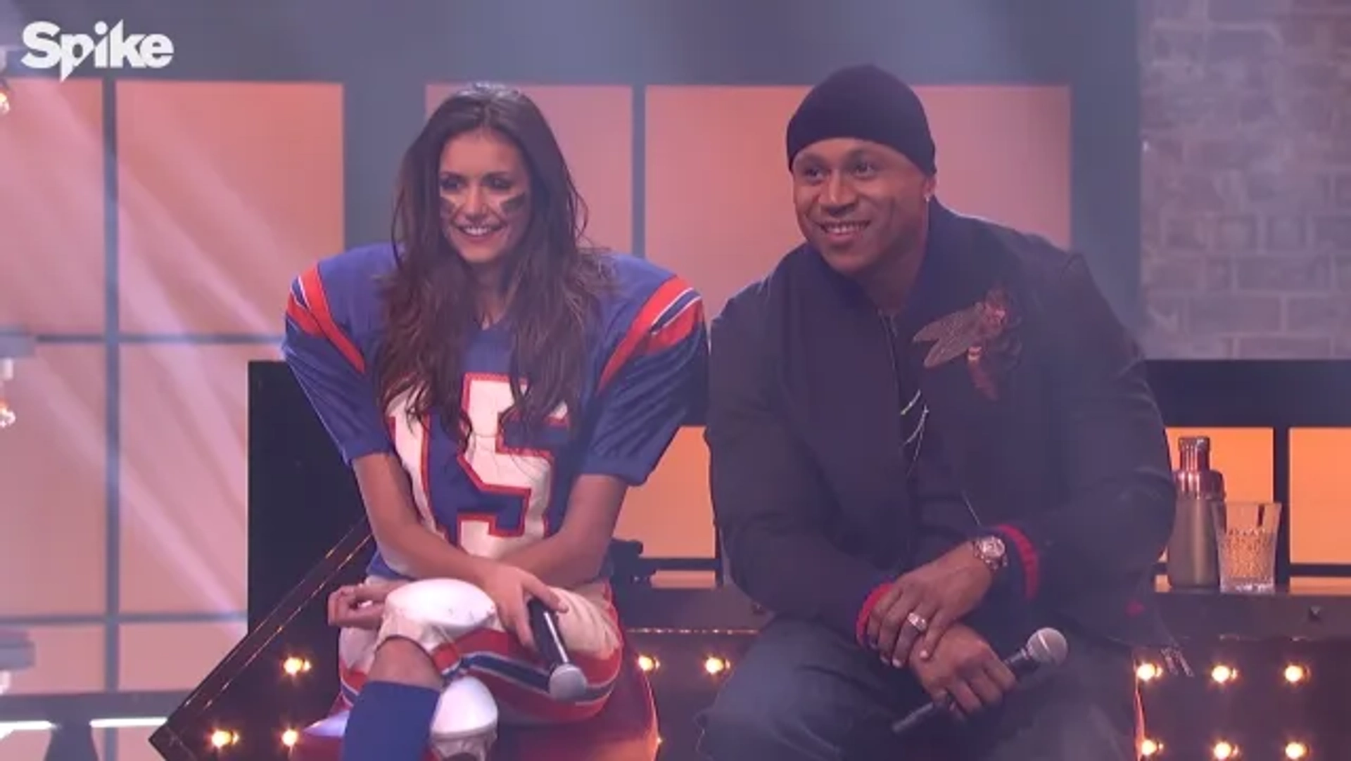 LL Cool J and Nina Dobrev at an event for Lip Sync Battle (2015)