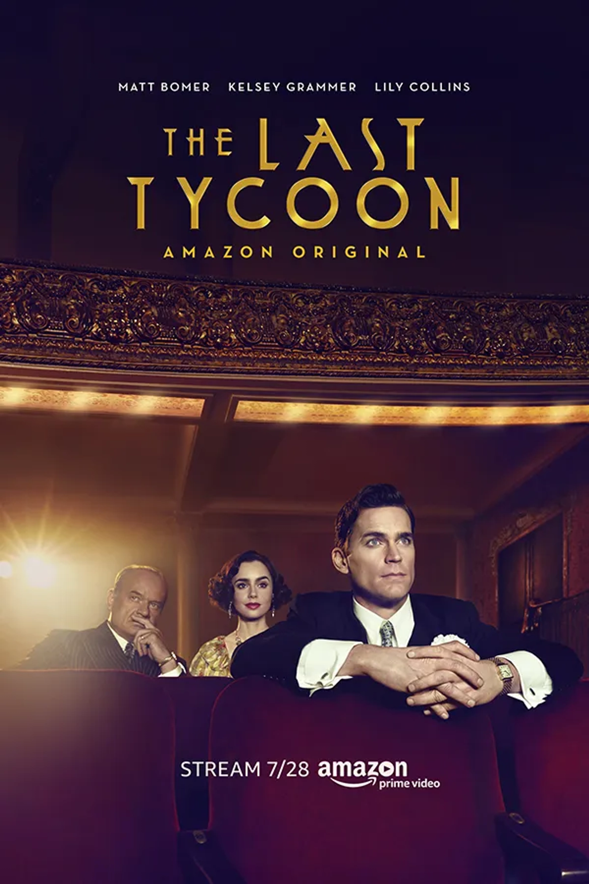 Kelsey Grammer, Matt Bomer, and Lily Collins in The Last Tycoon (2016)