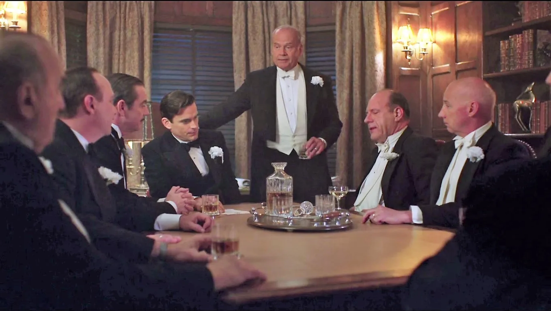 Kelsey Grammer, Saul Rubinek, Matt Bomer, and Steve Testa in The Last Tycoon (2016)