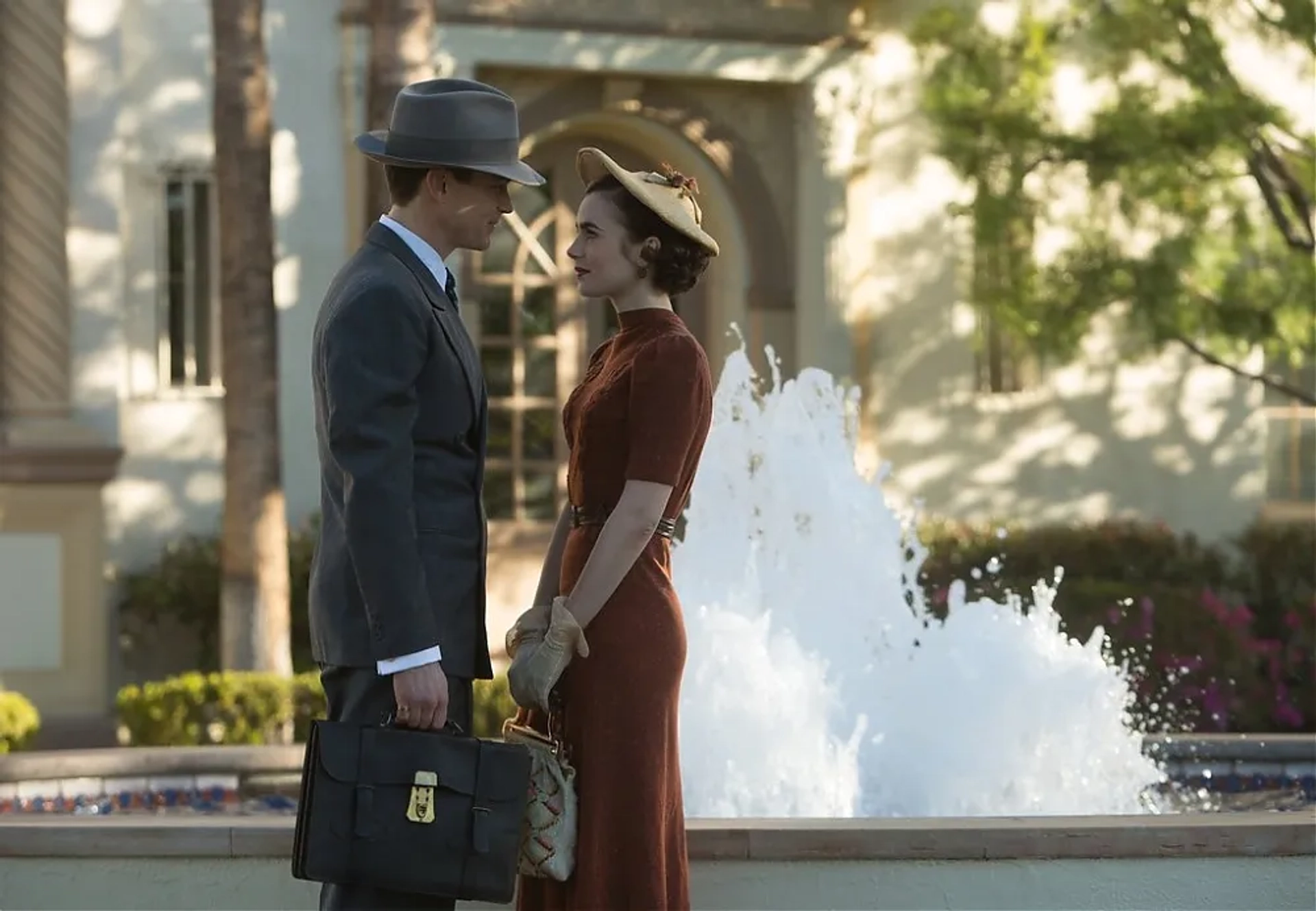 Matt Bomer and Lily Collins in The Last Tycoon (2016)