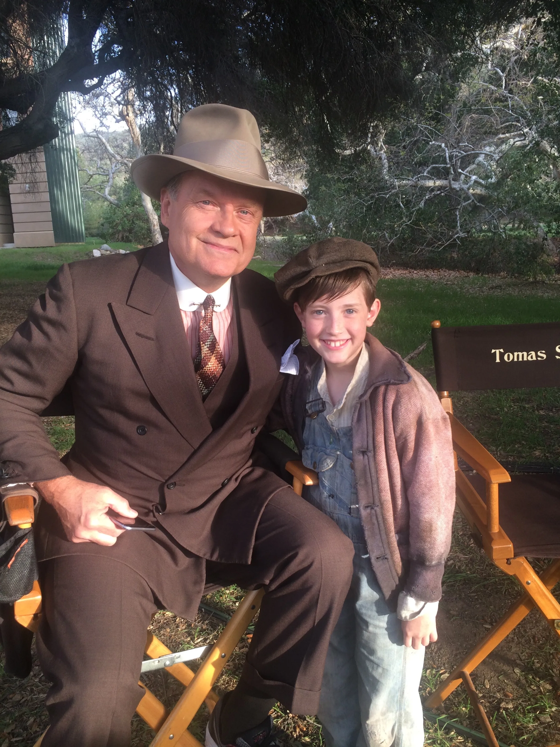 Meeting and working with one of his idols, Kelsey Grammer, on set of The Last Tycoon