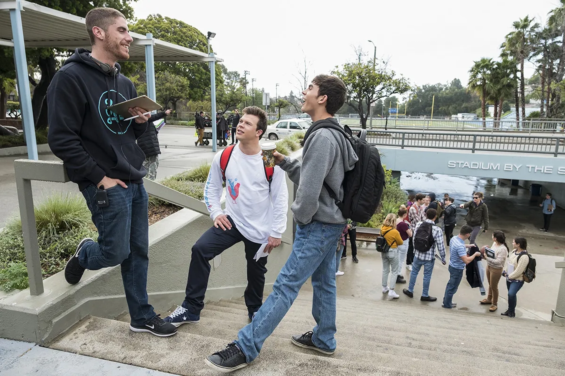 Tony Yacenda, Tyler Alvarez, and Jimmy Tatro in American Vandal (2017)