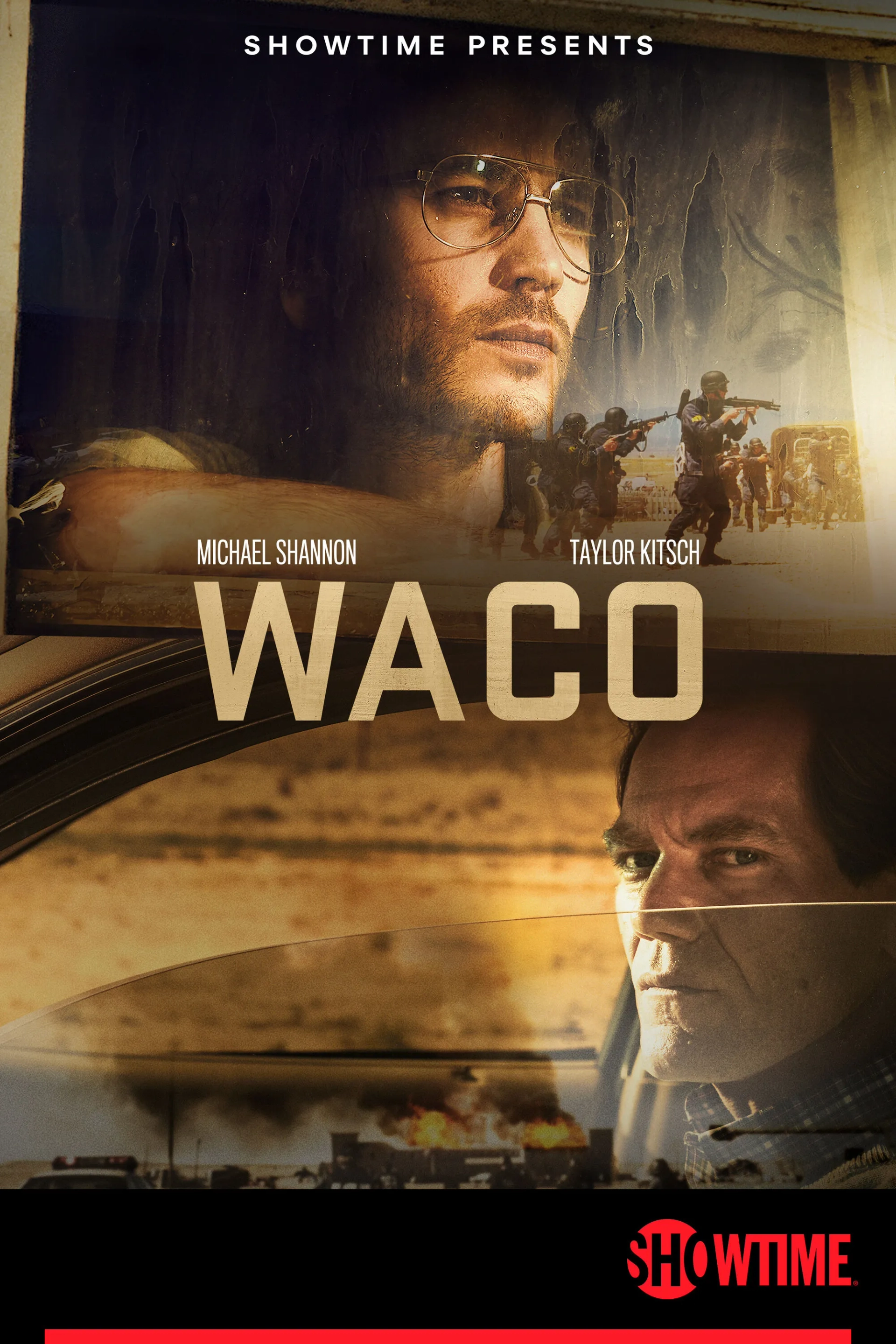 Michael Shannon and Taylor Kitsch in Waco (2018)