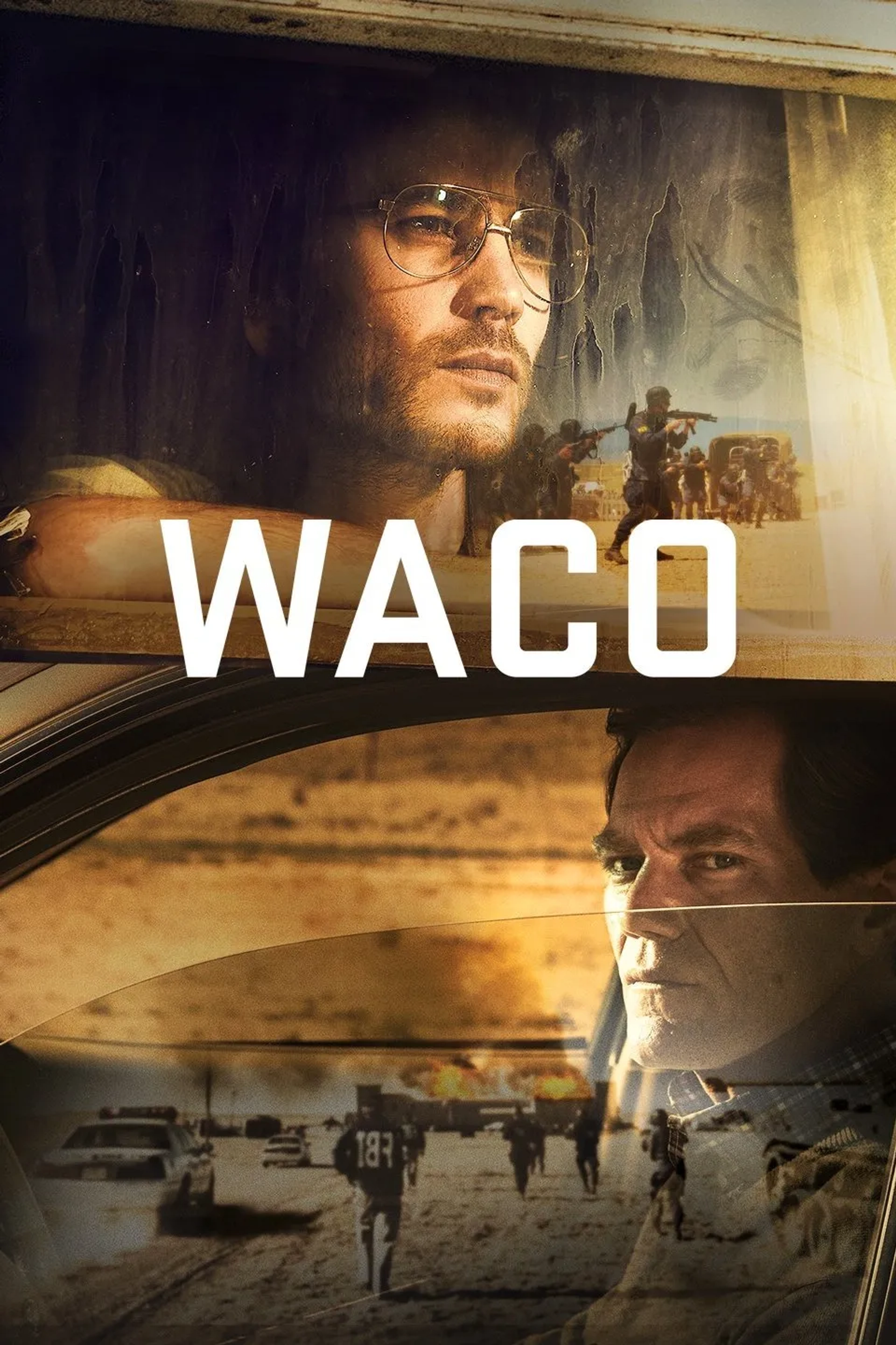 Michael Shannon and Taylor Kitsch in Waco (2018)