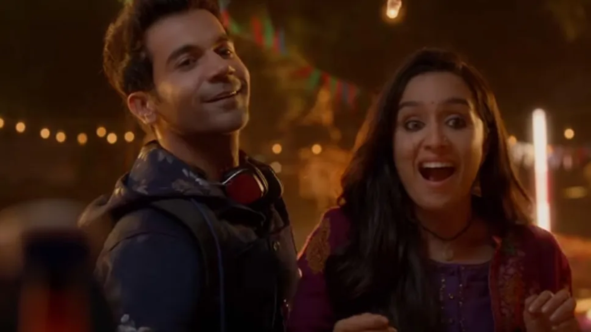 Shraddha Kapoor and Rajkummar Rao in Stree (2018)