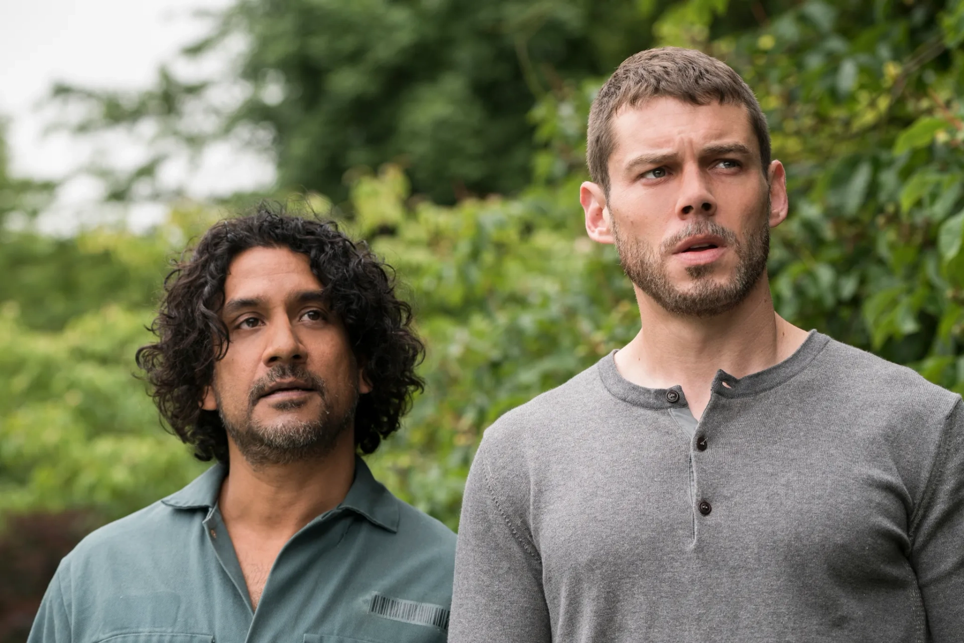 Naveen Andrews and Brian J. Smith in Sense8 (2015)