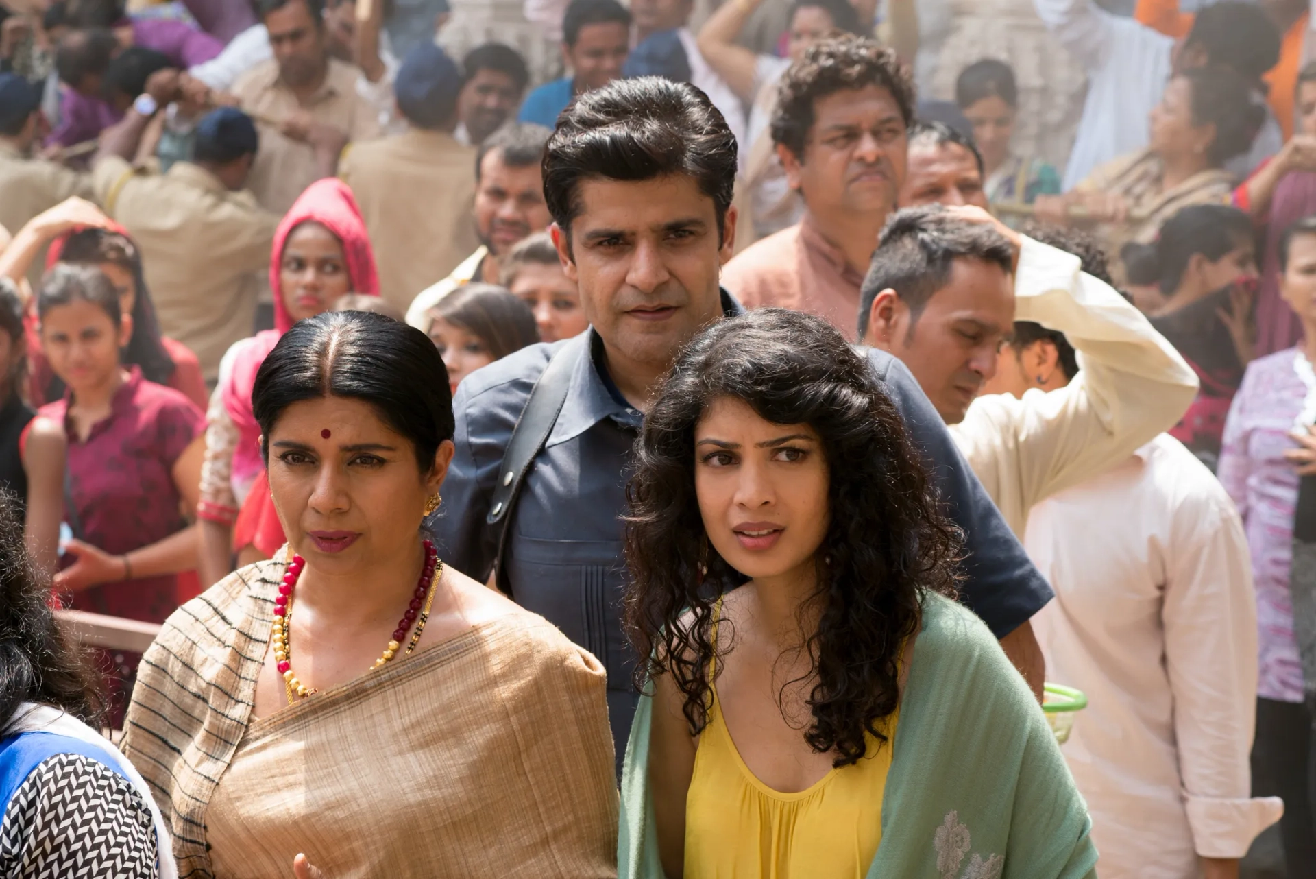 Mita Vashisht, Abhiroy Singh, and Tina Desai in Sense8 (2015)