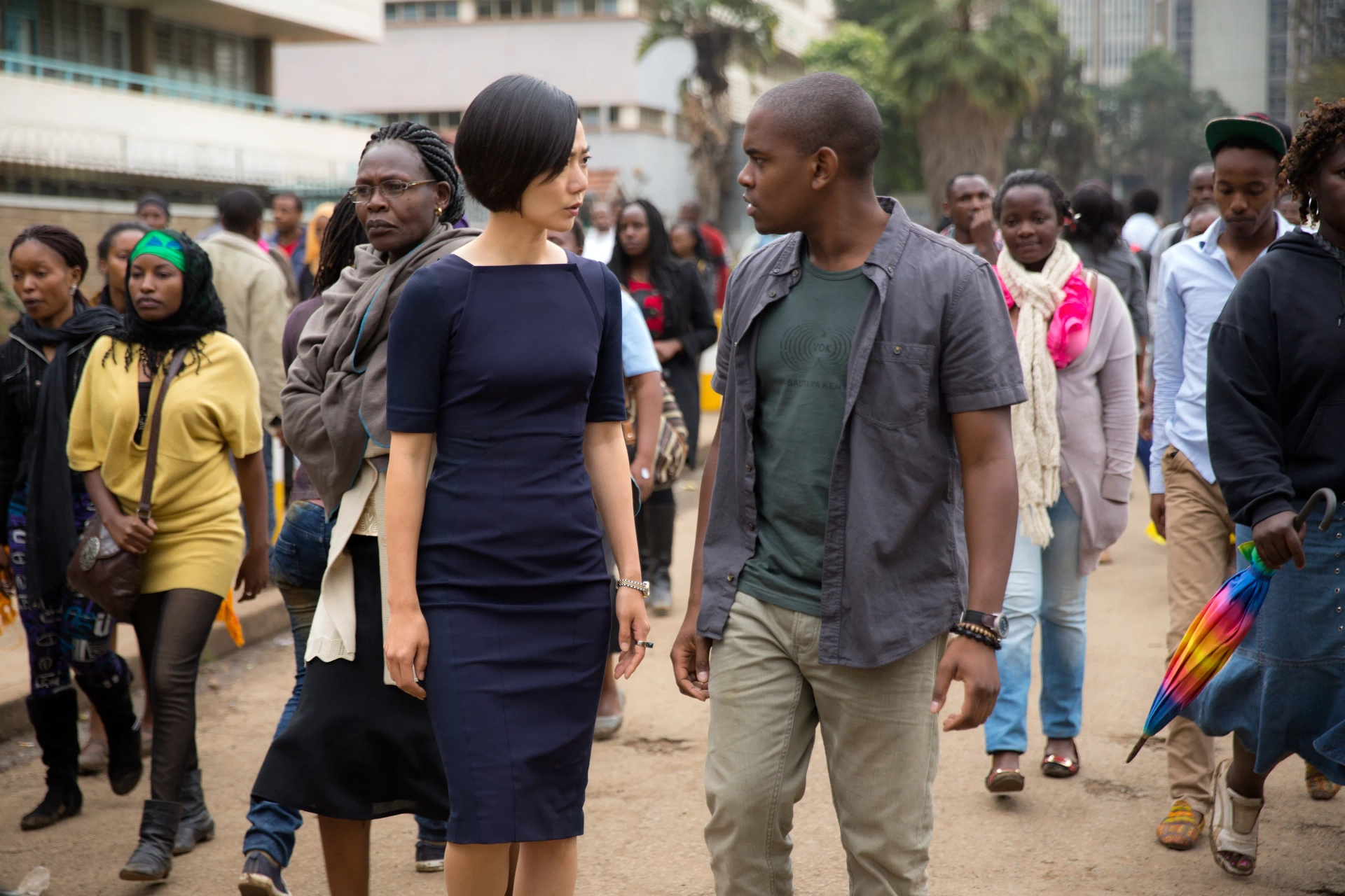 Bae Doona and Aml Ameen in Sense8 (2015)