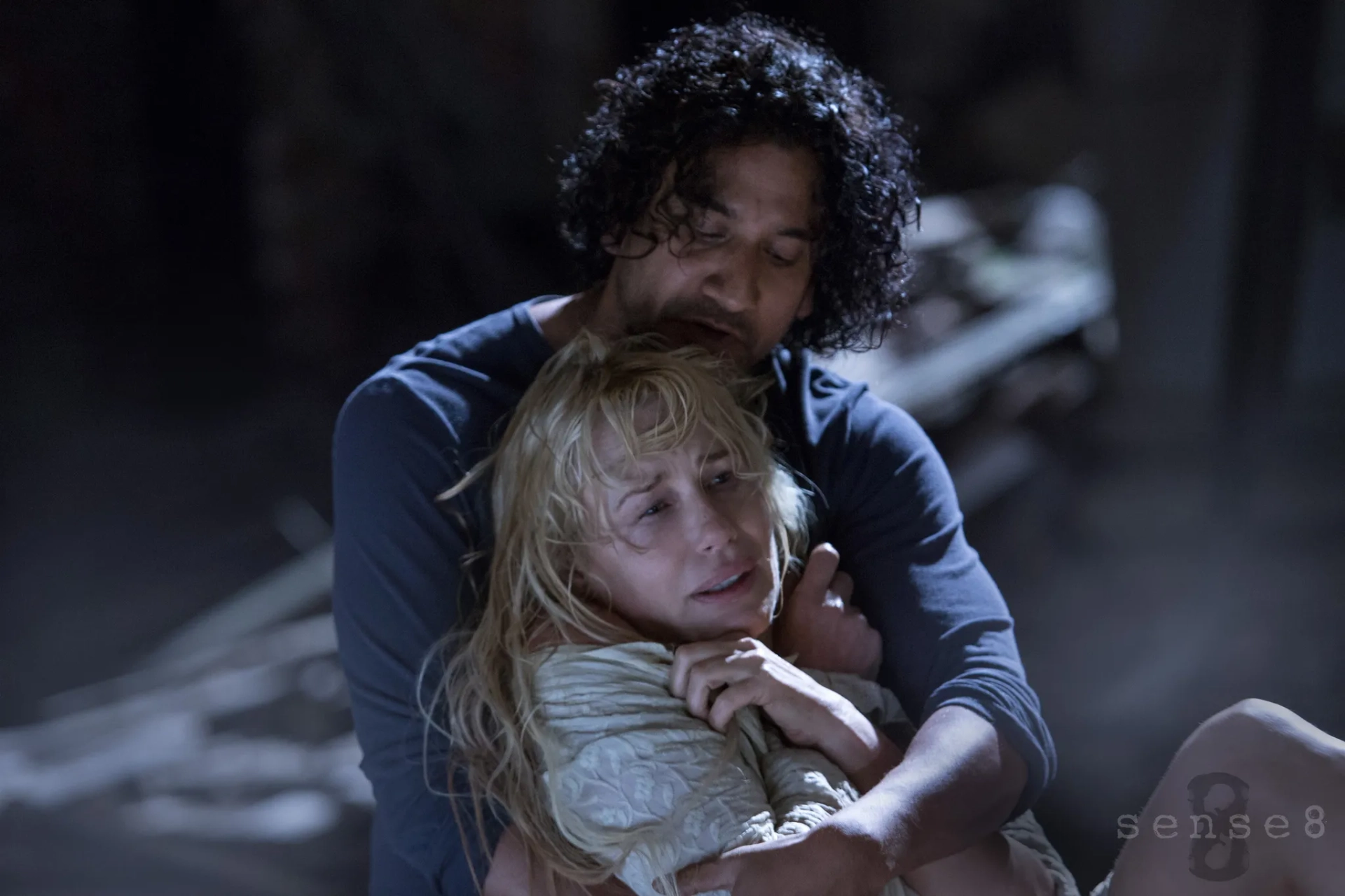 Daryl Hannah and Naveen Andrews in Sense8 (2015)