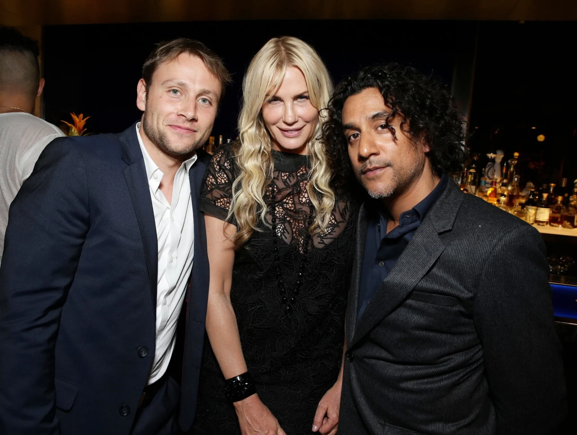 Daryl Hannah, Naveen Andrews, and Max Riemelt at an event for Sense8 (2015)