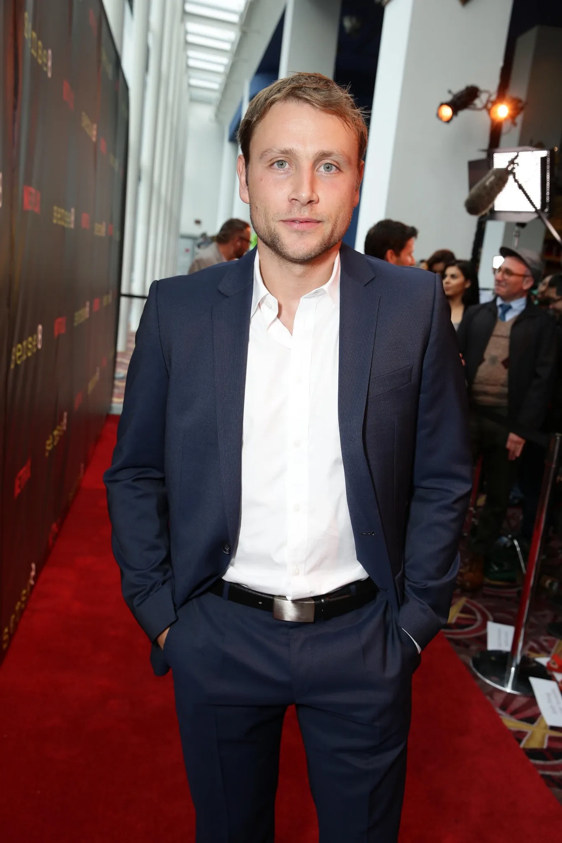 Max Riemelt at an event for Sense8 (2015)