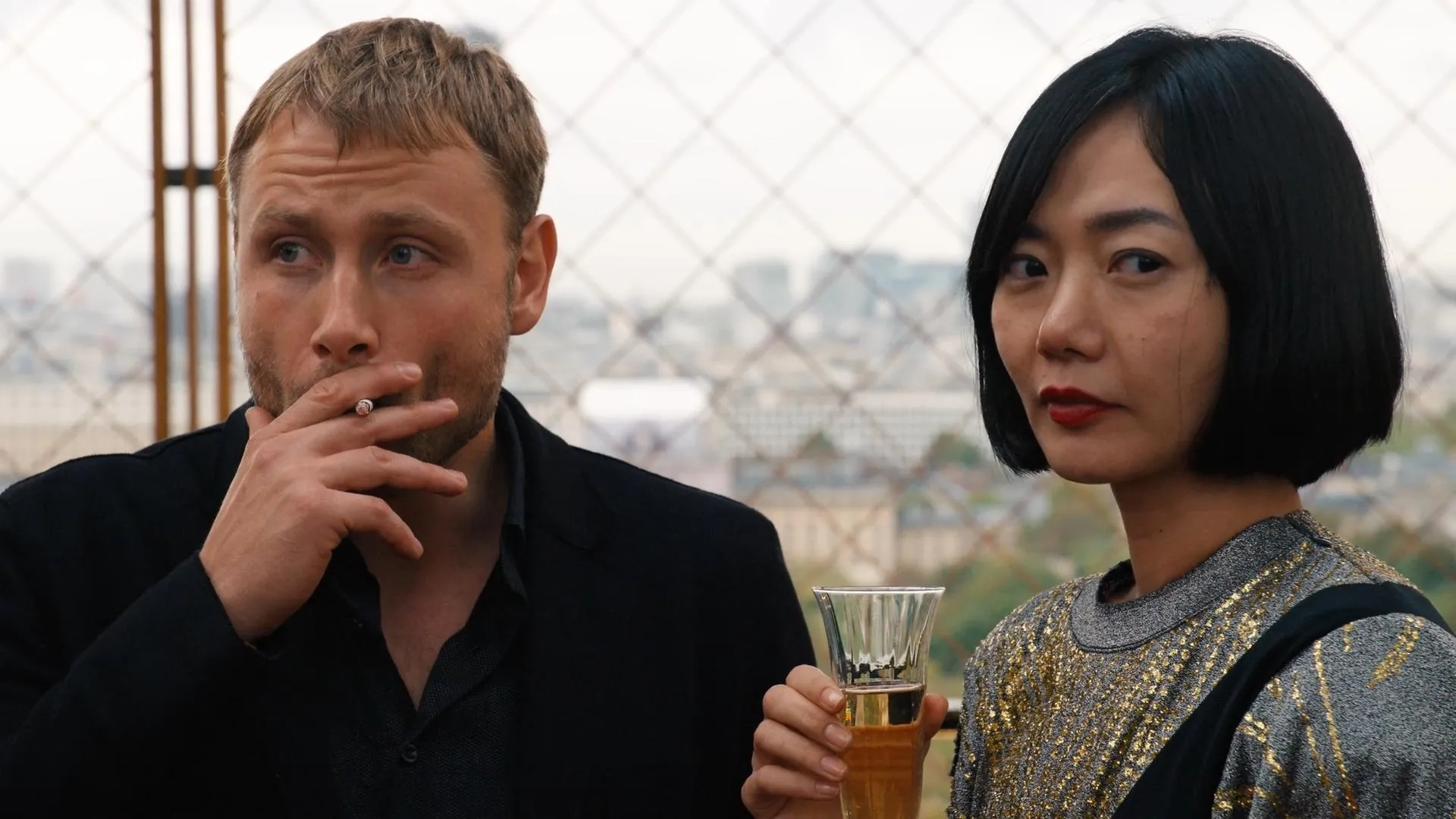 Bae Doona and Max Riemelt in Sense8 (2015)