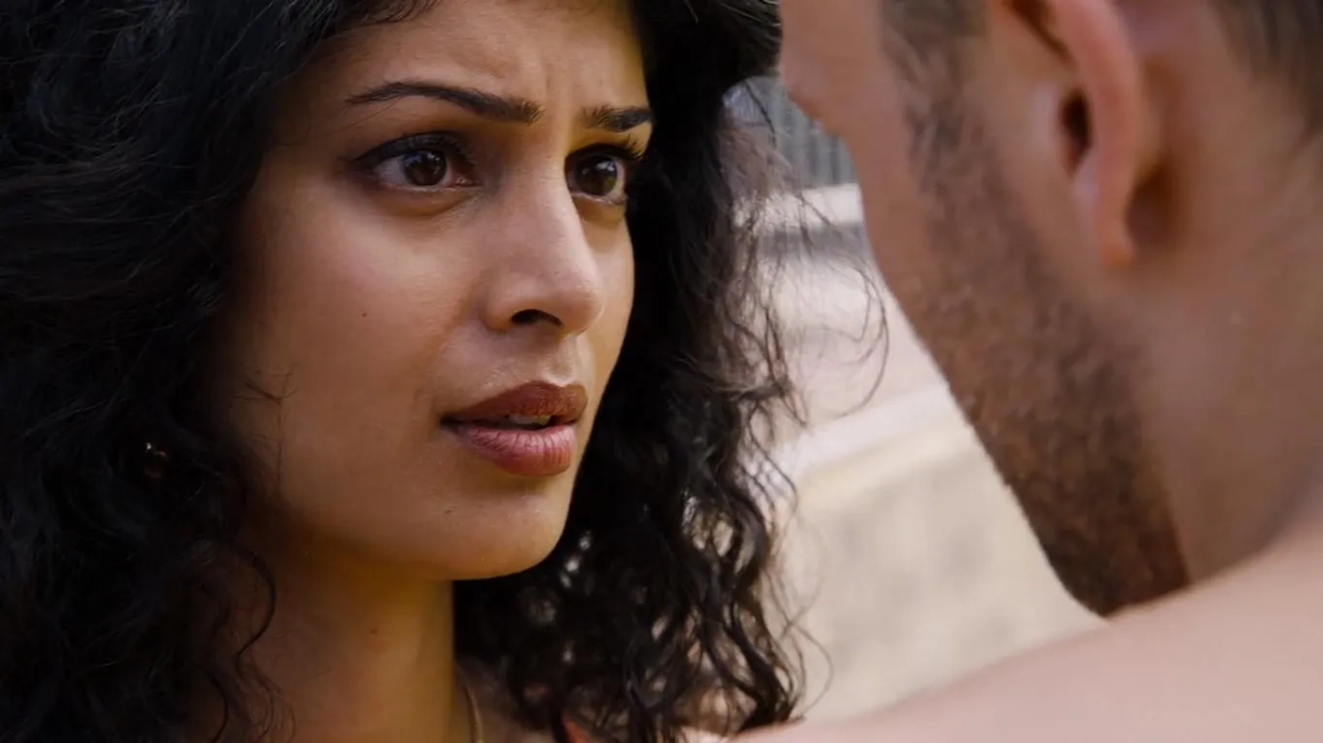 Max Riemelt and Tina Desai in Sense8 (2015)