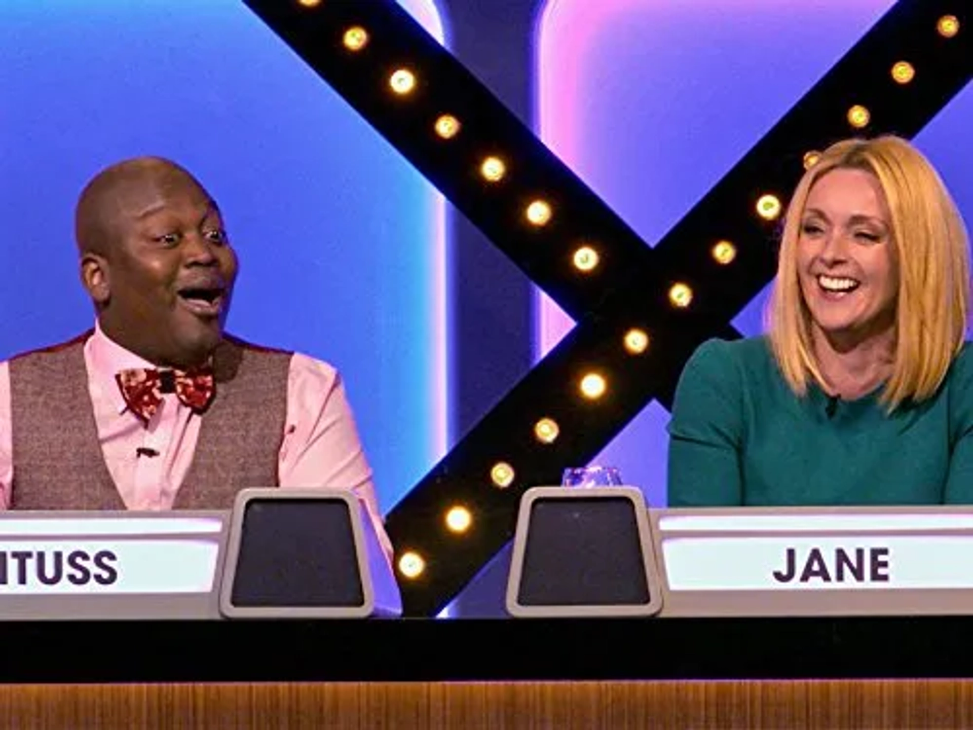 Jane Krakowski and Tituss Burgess in Match Game (2016)