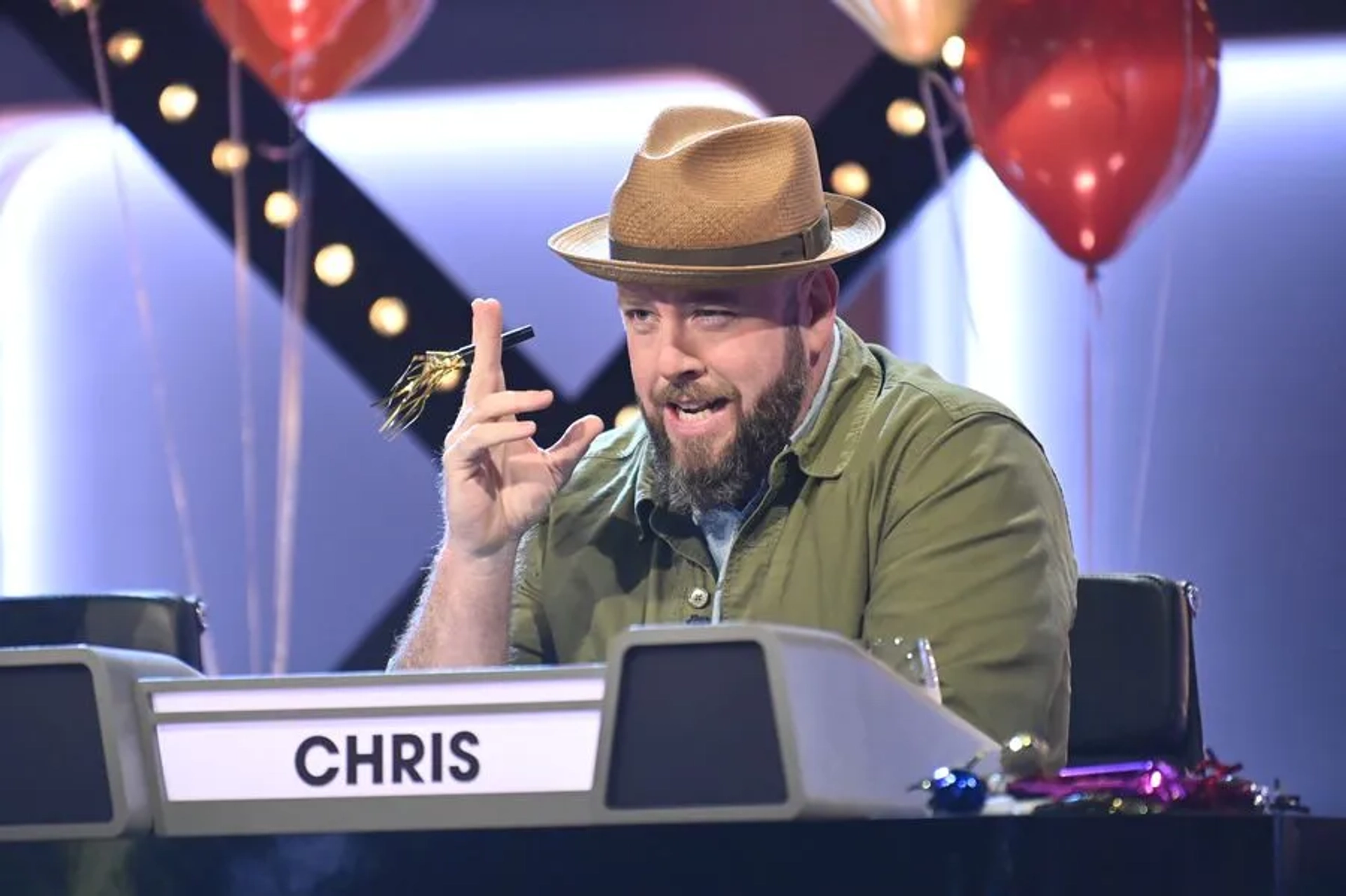 Chris Sullivan in Match Game: 58th Episode Celebration - Jerry Ferrara, Constance Zimmer, Chris Sullivan, Caroline Rhea, Ross Mathews, Dascha Polanco (2020)